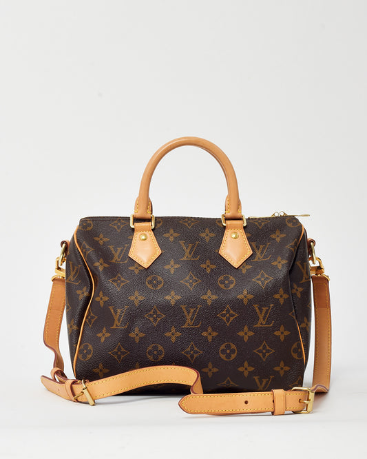 Louis Vuitton Monogram Coated Canvas Speedy Bandoulière 25