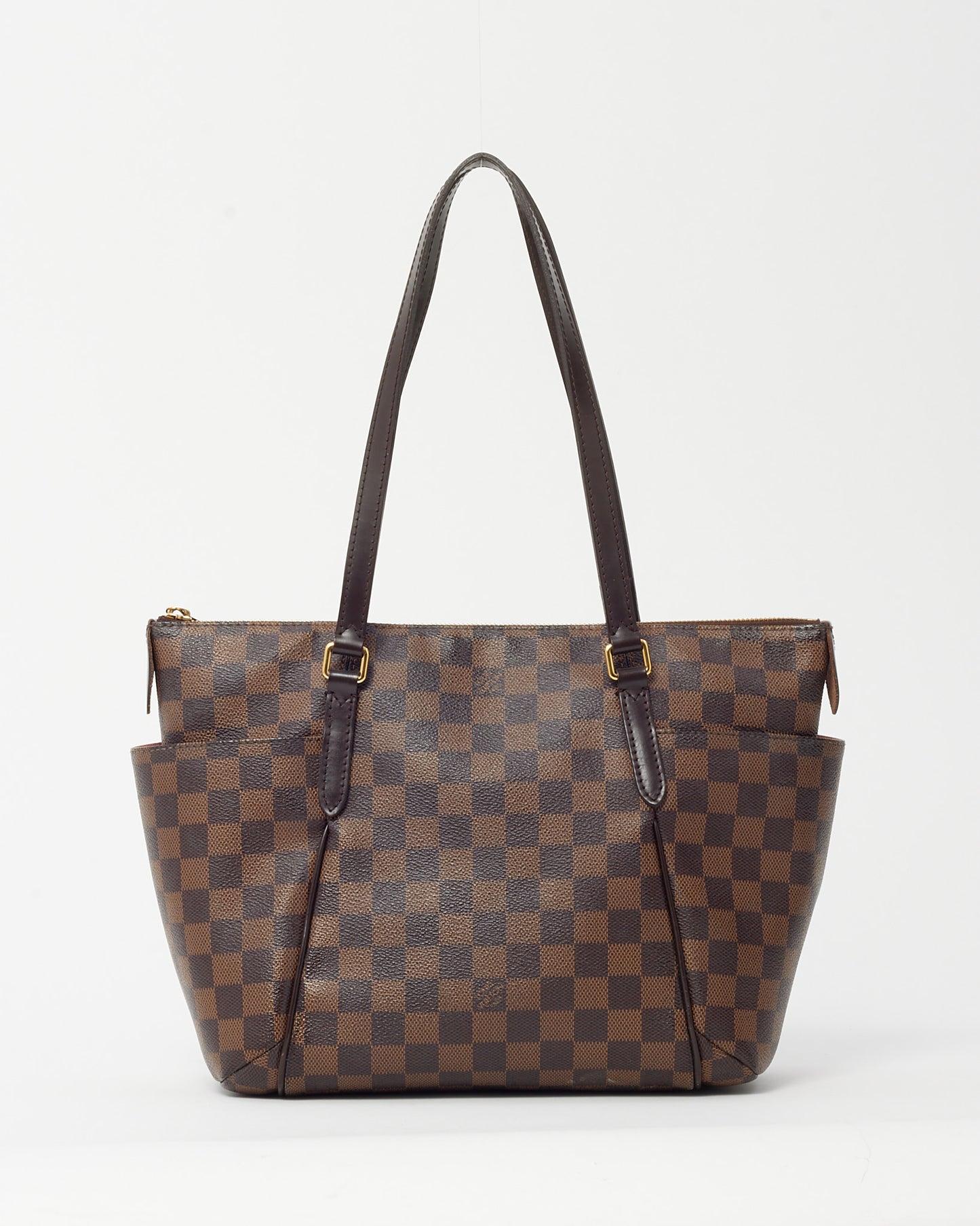 Louis Vuitton Damier Ebene Coated Canvas Totally PM Tote Bag