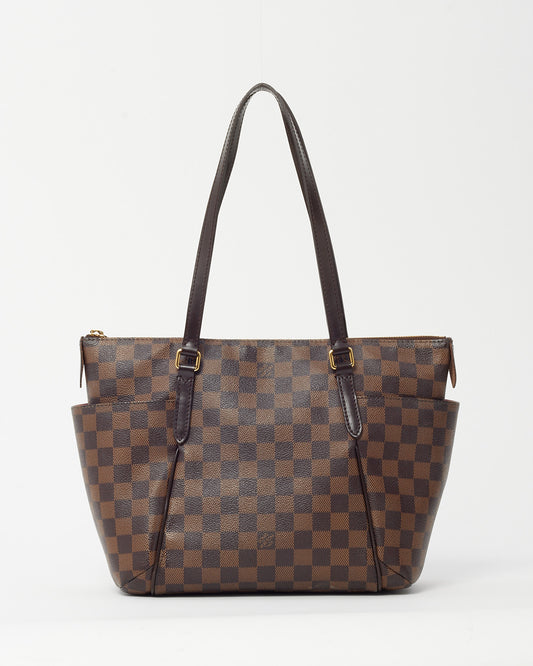 Louis Vuitton Damier Ebene Coated Canvas Totally PM Tote Bag