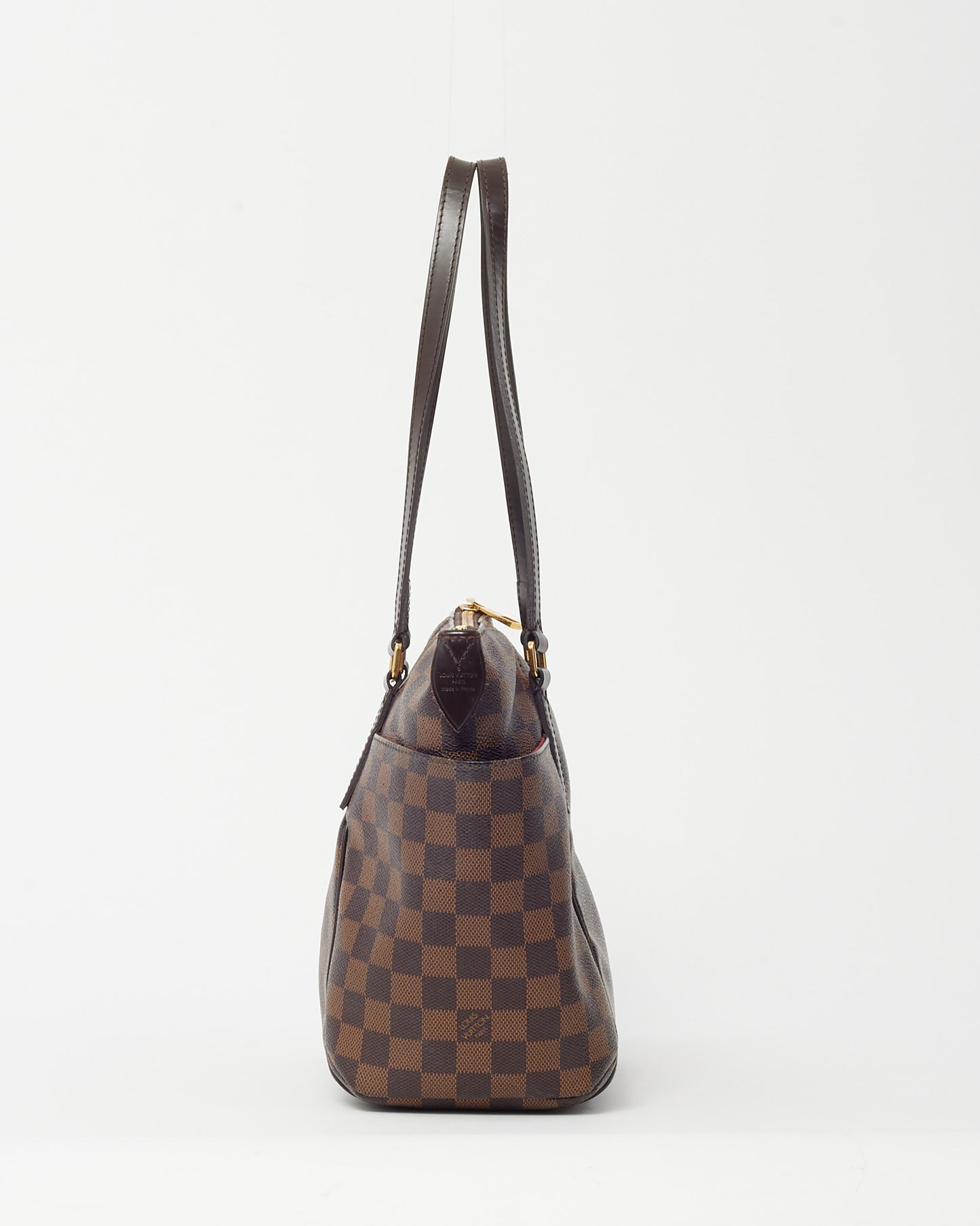 Louis Vuitton Damier Ebene Coated Canvas Totally PM Tote Bag