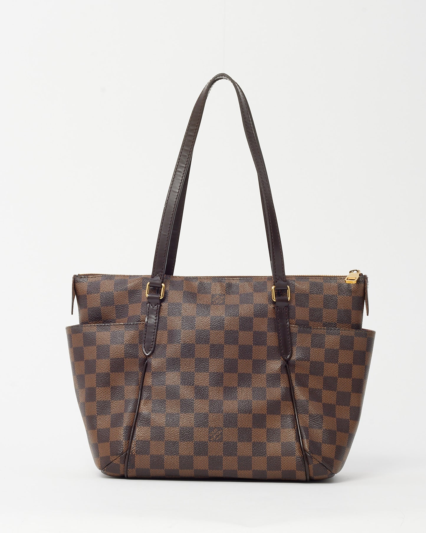 Louis Vuitton Damier Ebene Coated Canvas Totally PM Tote Bag