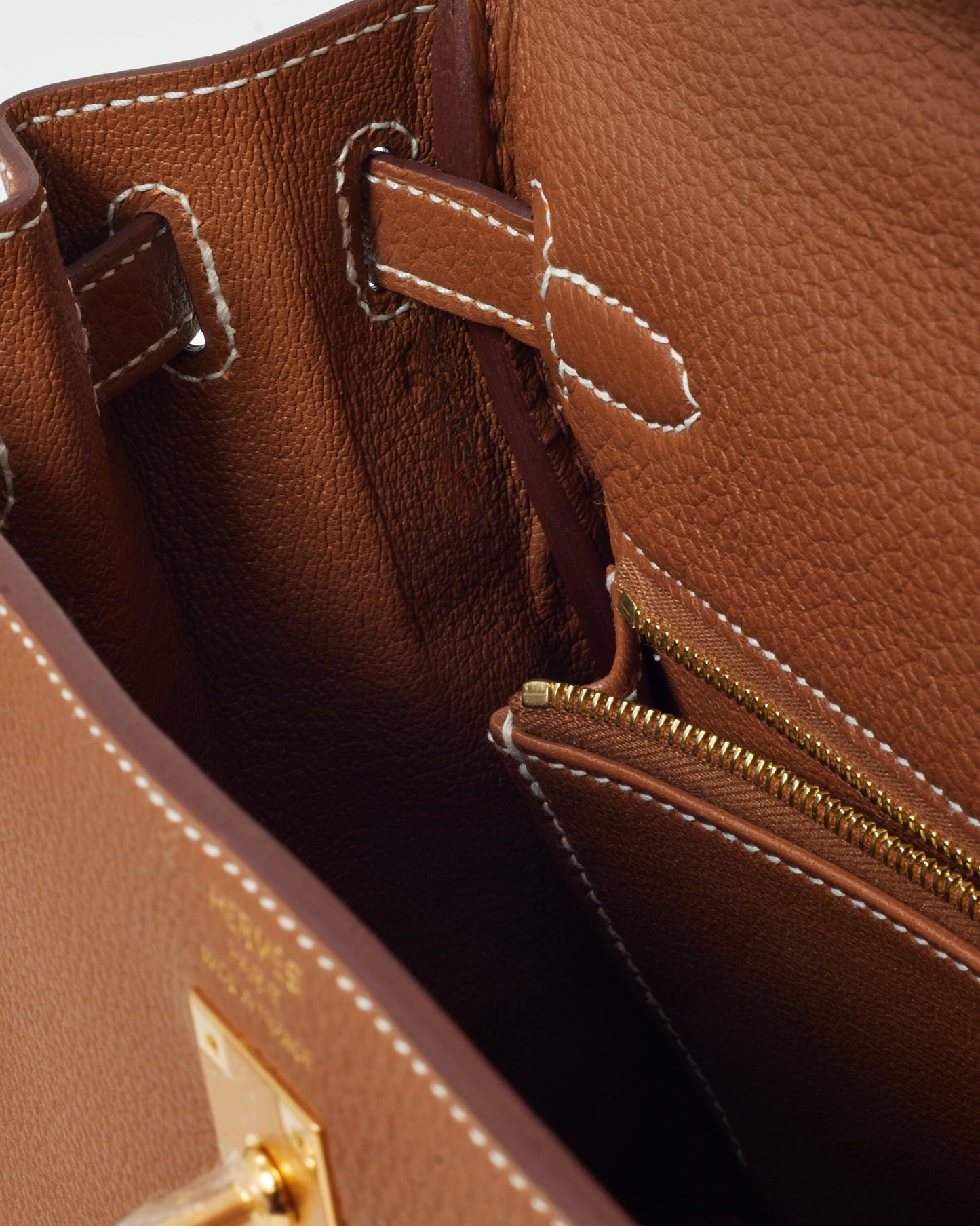 Hermès Gold Togo Leather Kelly Retourne 25 GHW