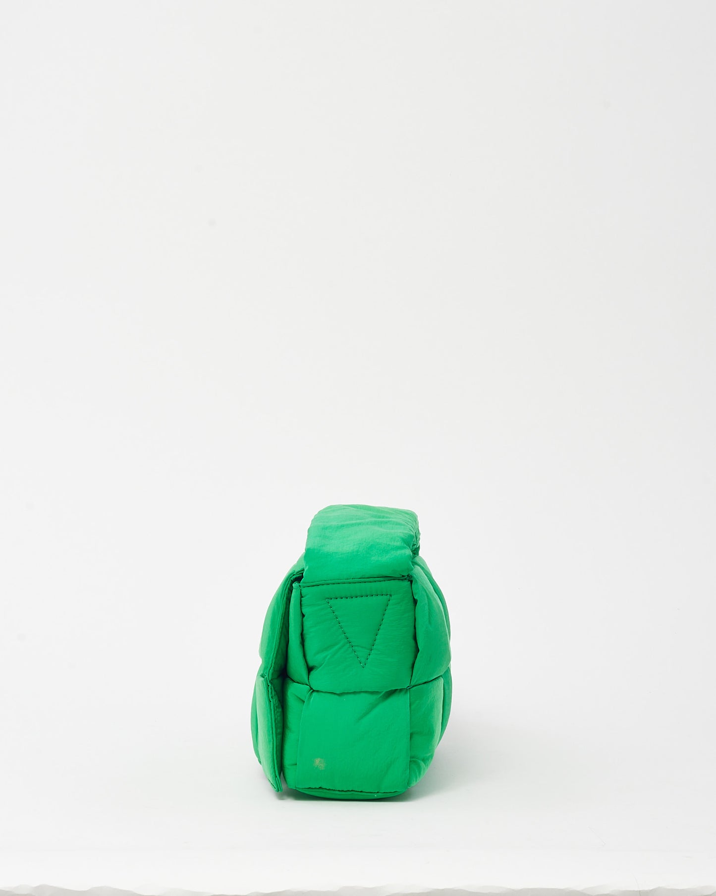 Bottega Veneta Parakeet Green Nylon Classic Padded Tech Cassette Crossbody Bag