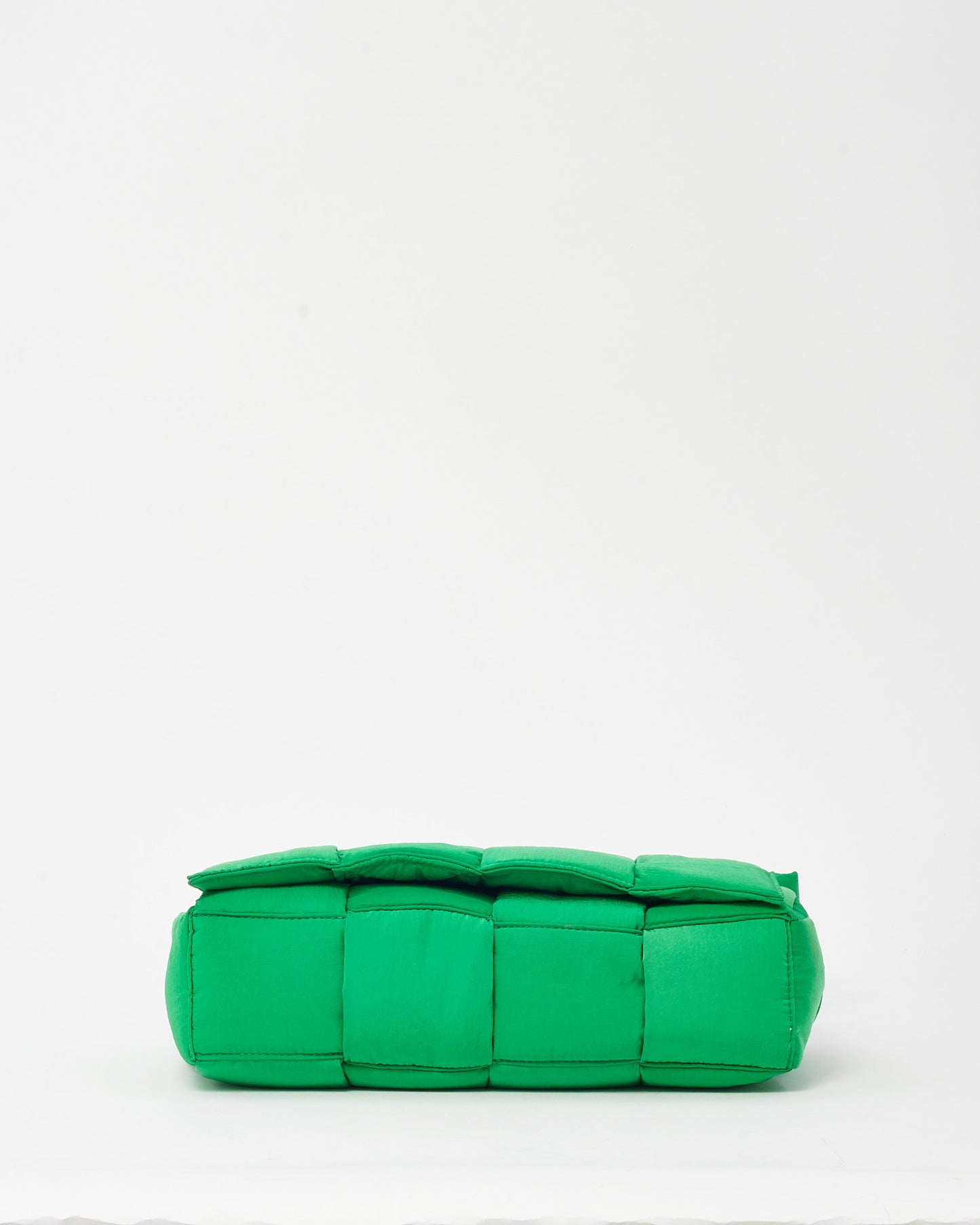 Bottega Veneta Parakeet Green Nylon Classic Padded Tech Cassette Crossbody Bag