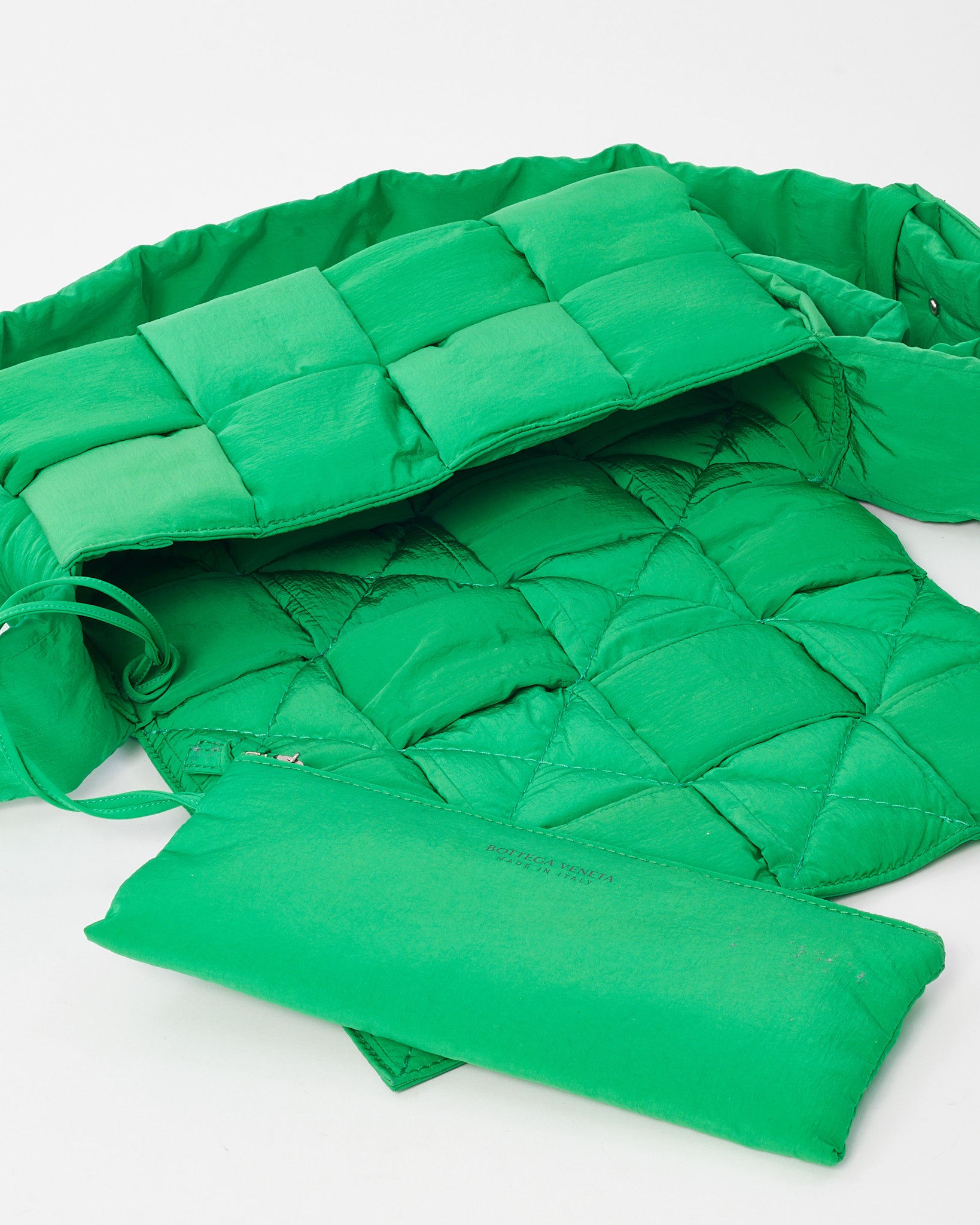 Buy Bottega Veneta Parakeet Green Nylon Classic Padded Tech