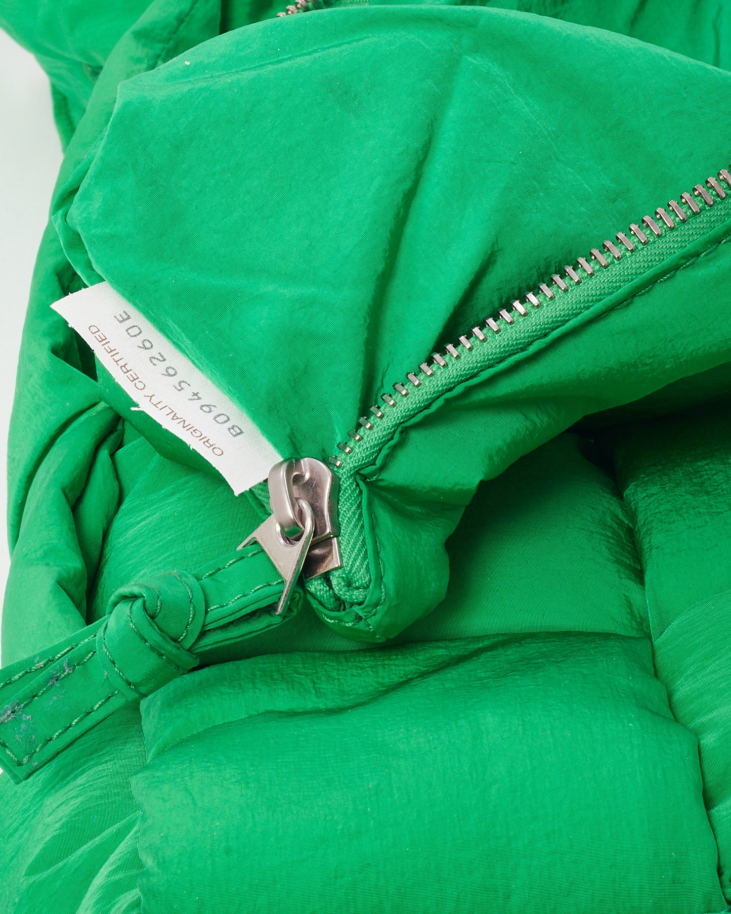 Bottega Veneta Parakeet Green Nylon Classic Padded Tech Cassette Crossbody Bag