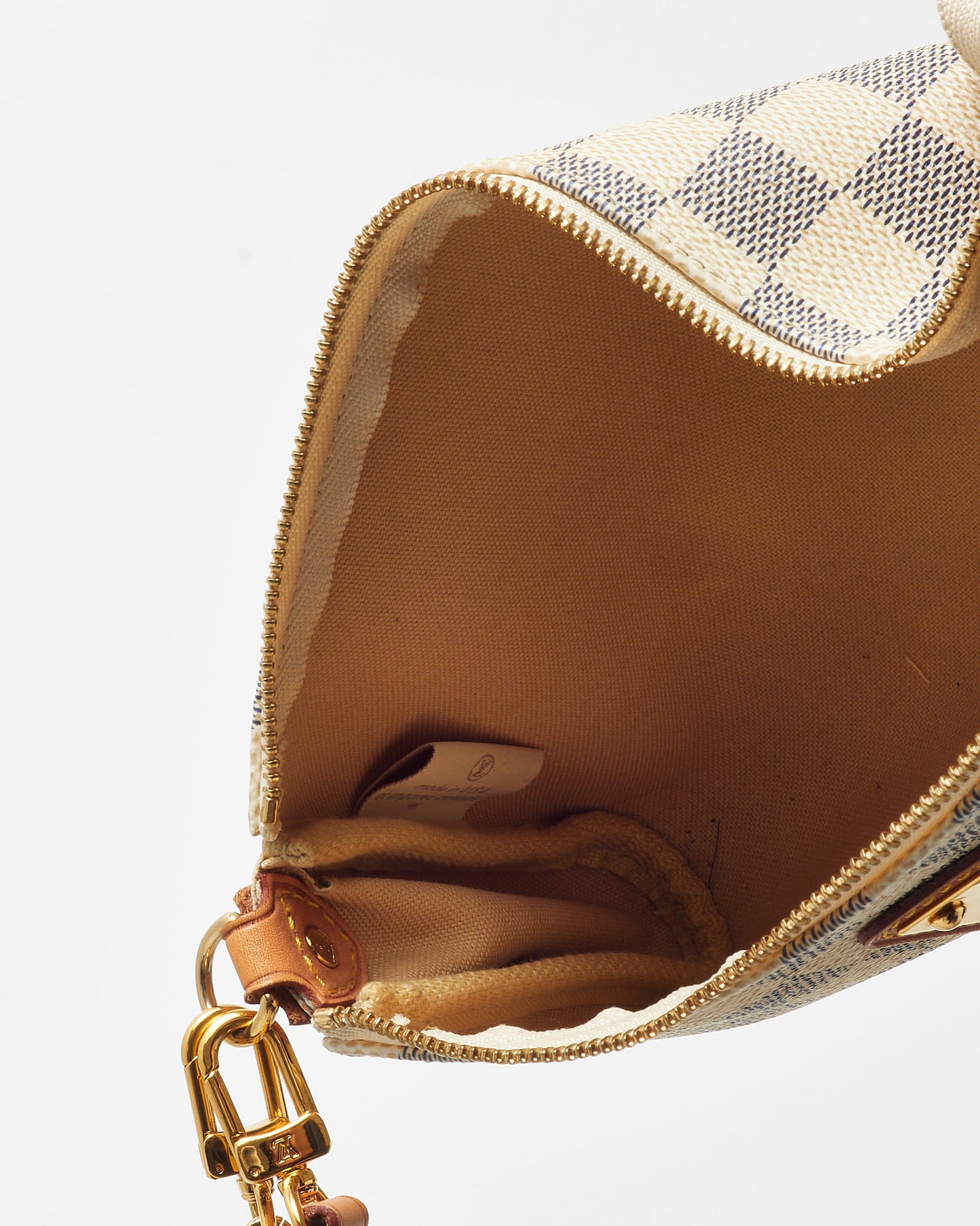 Louis Vuitton Damier Azur Coated Canvas Eva Crossbody Clutch Bag