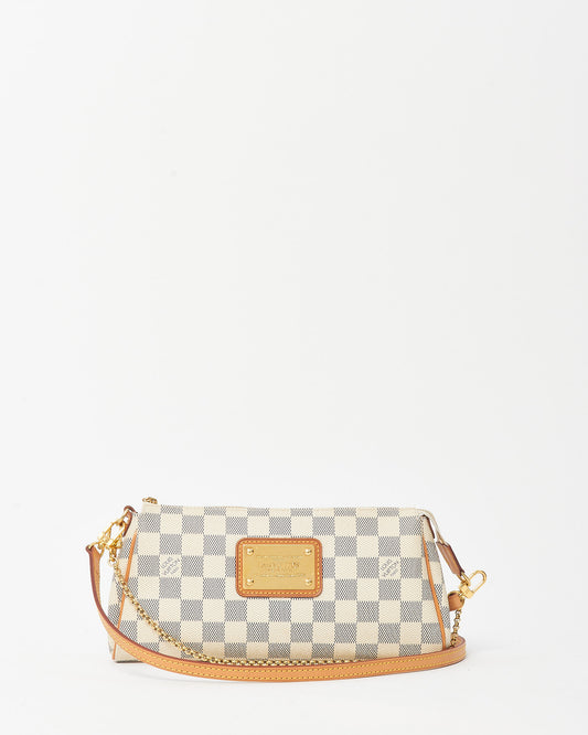 Louis Vuitton Damier Azur Coated Canvas Eva Crossbody Clutch Bag