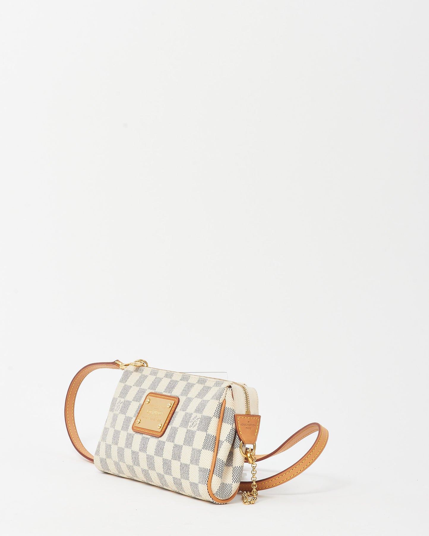 Louis Vuitton Damier Azur Coated Canvas Eva Crossbody Clutch Bag