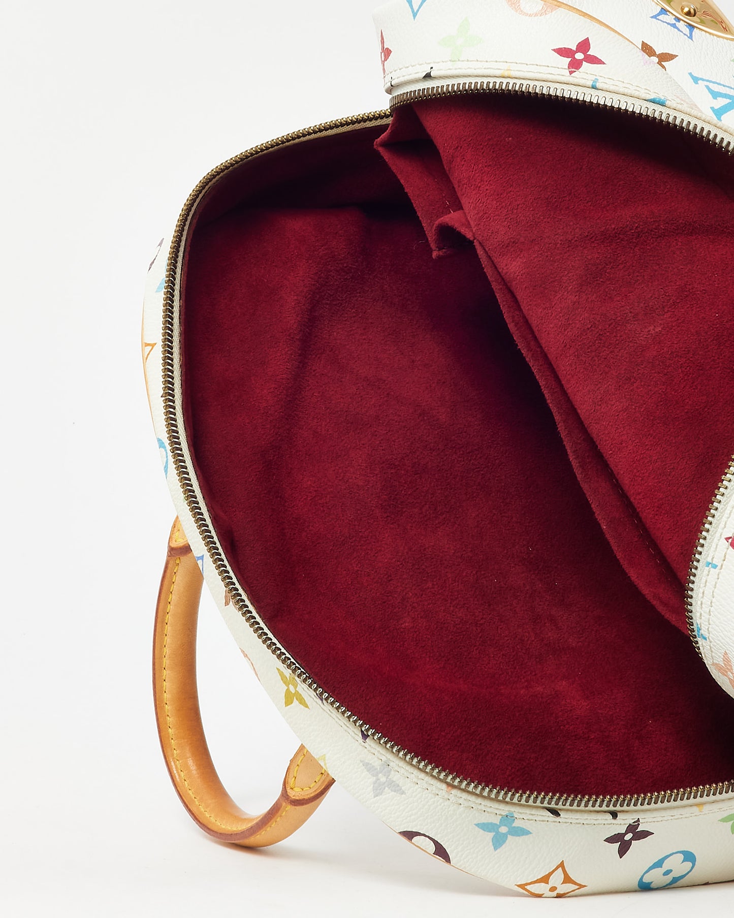 Louis Vuitton White Monogram Multicolor Trouville Top Handle Bag