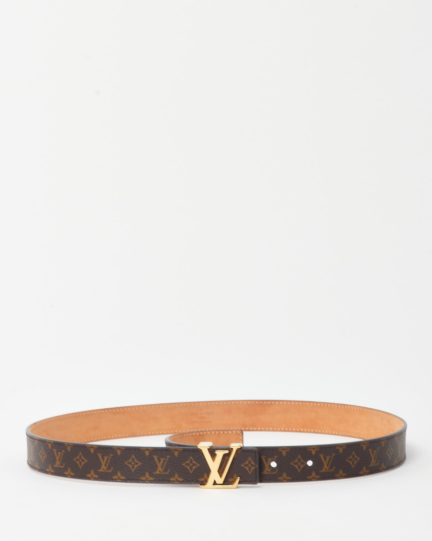 Louis Vuitton Monogram Canvas GHW LV Initiales 30mm Belt - 80/32