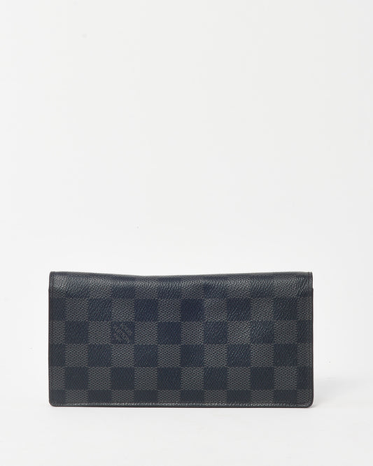 Louis Vuitton Black Damier Graphite Coated Canvas Brazza Wallet