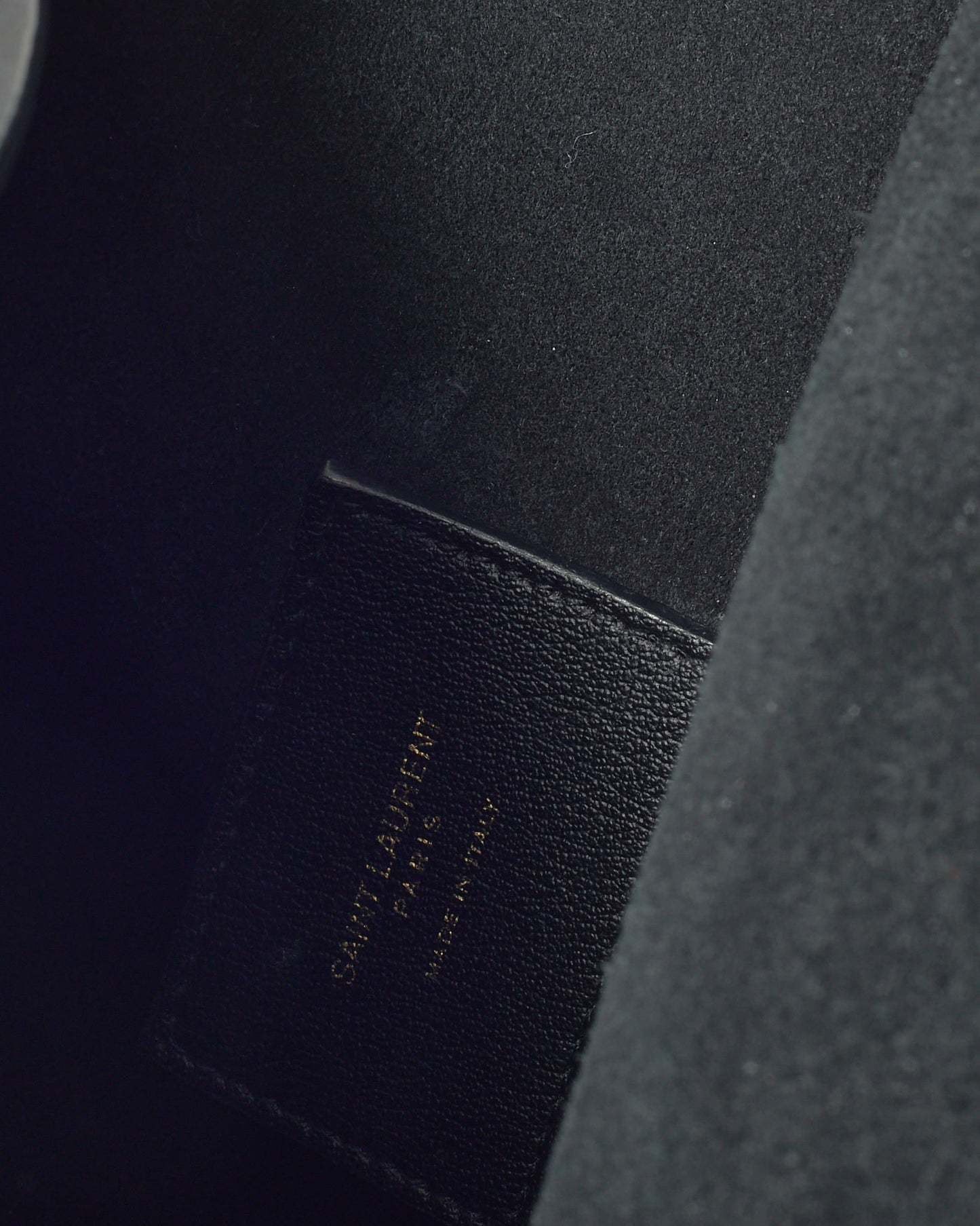 Saint Laurent Black Calfskin Leather E/W Shopping Tote