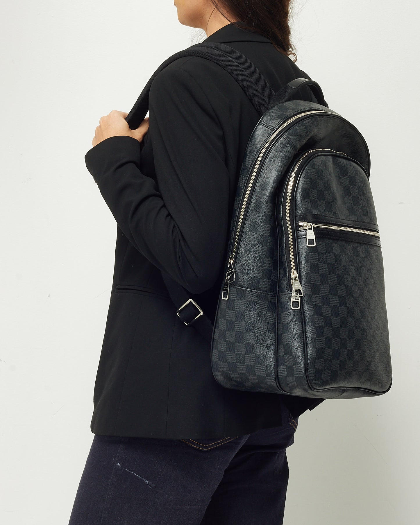 Louis Vuitton Black Damier Graphite Coated Canvas Michael Backpack