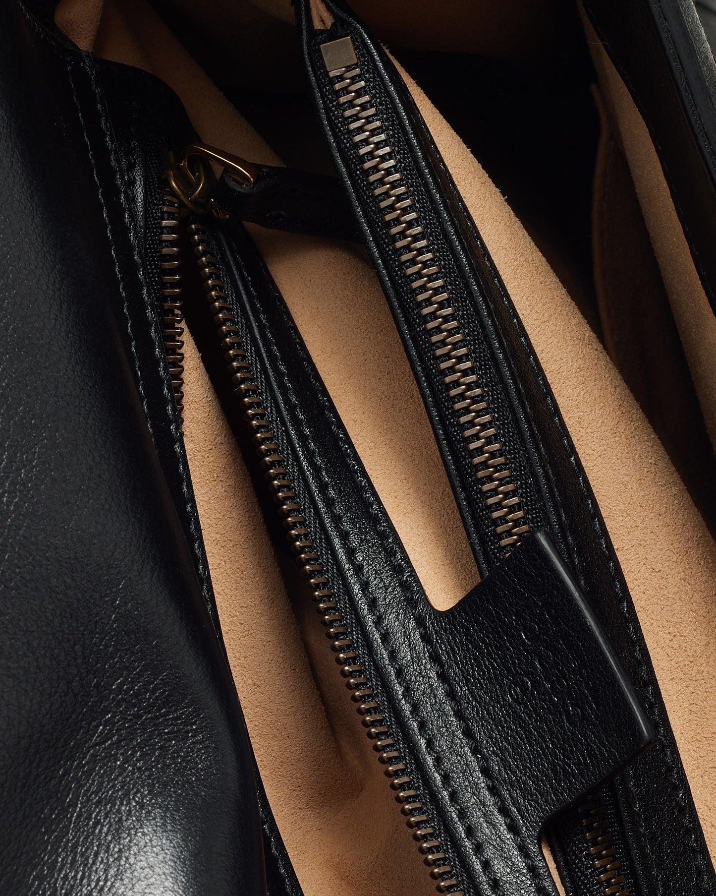 Gucci Black Leather Medium Diana Bamboo Handle Tote Bag with Strap