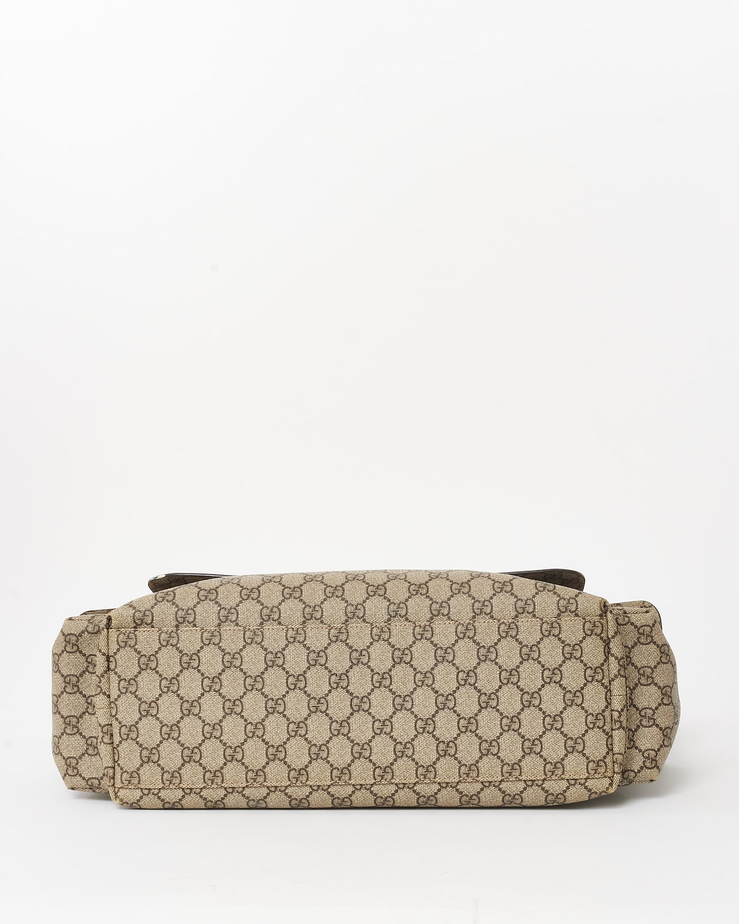 Gucci Beige & Ebony GG Monogram Supreme Coated Canvas Medium Diaper Bag