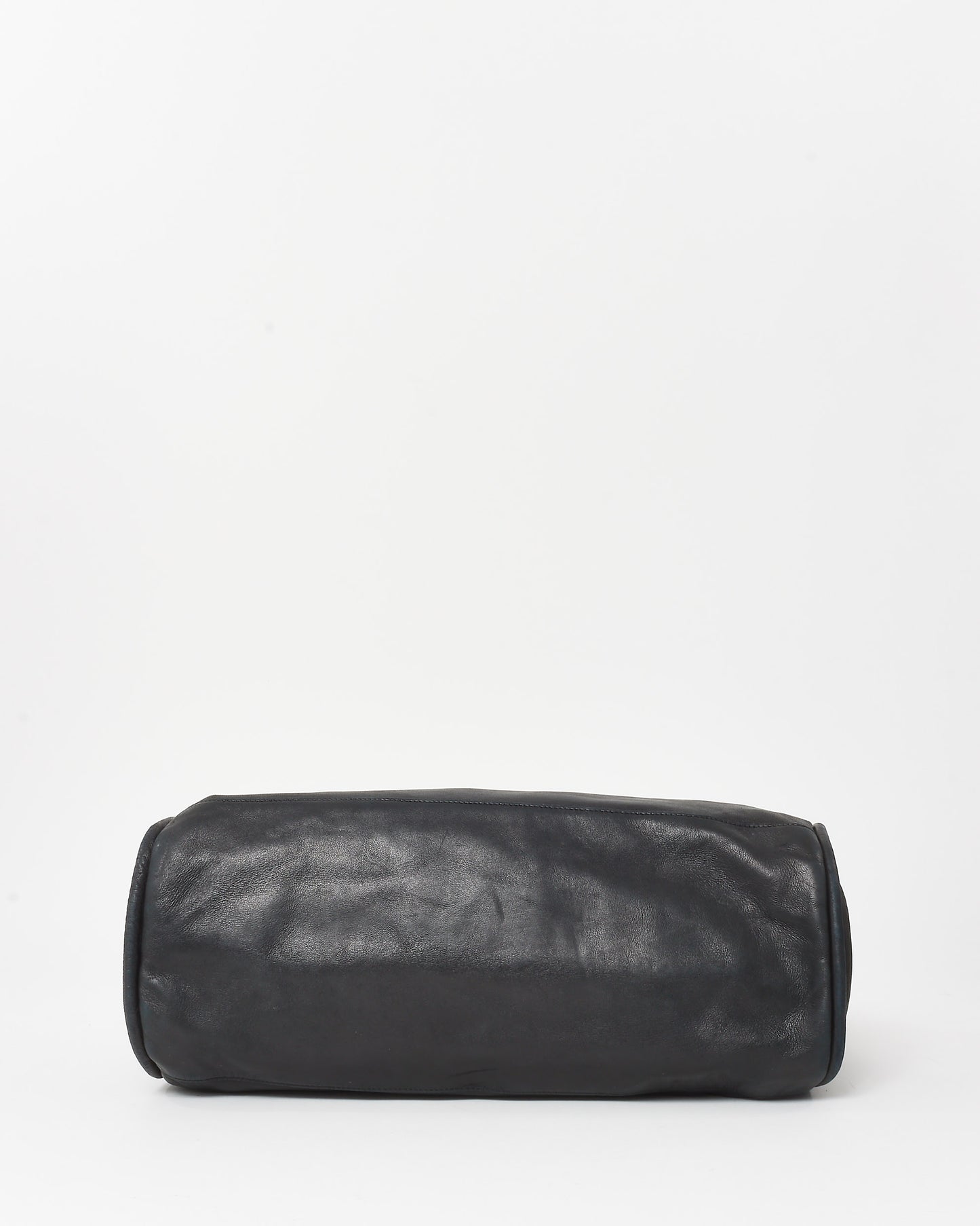 Chanel Black Lambskin Leather Ultimate Soft Large Fold Over Hobo Shoulder Bag