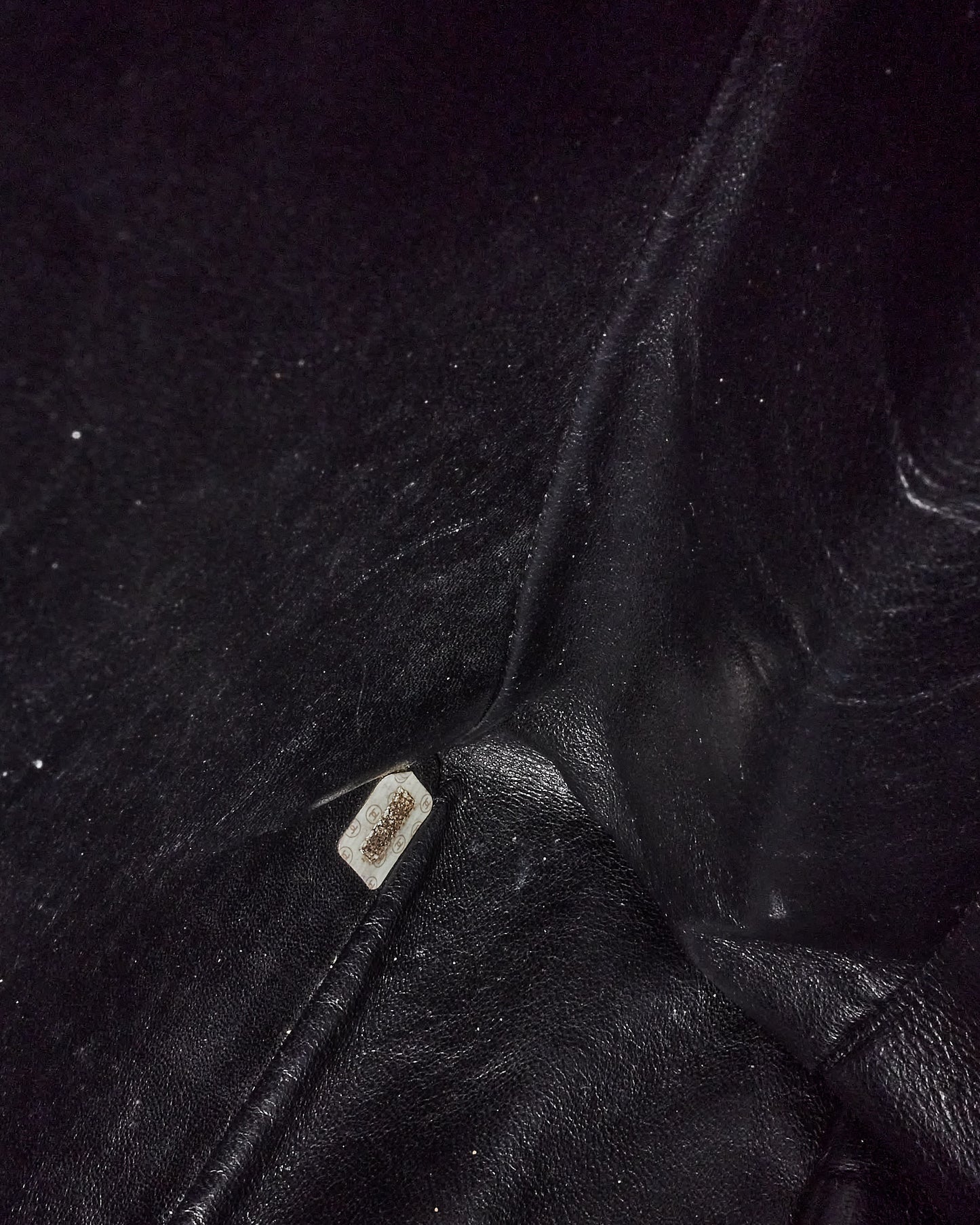 Chanel Vintage Black Calfskin CC Logo Large Chain Shopping Tote GHW