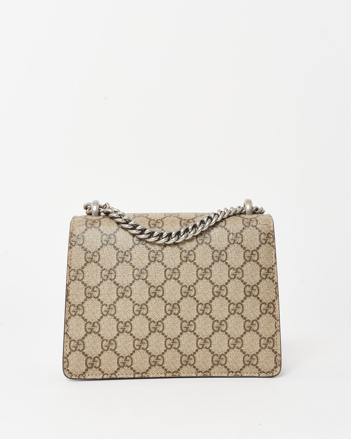 Gucci Beige and Ebony Monogram GG Supreme Canvas Mini Dionysus Shoulder Bag
