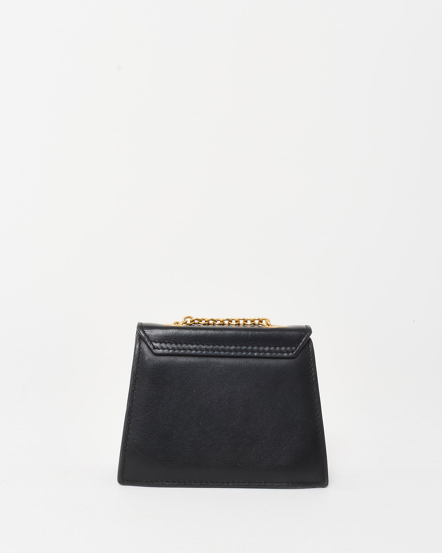 Jacquemus Black Leather Mini Le Piccolo Chain Crossbody Bag