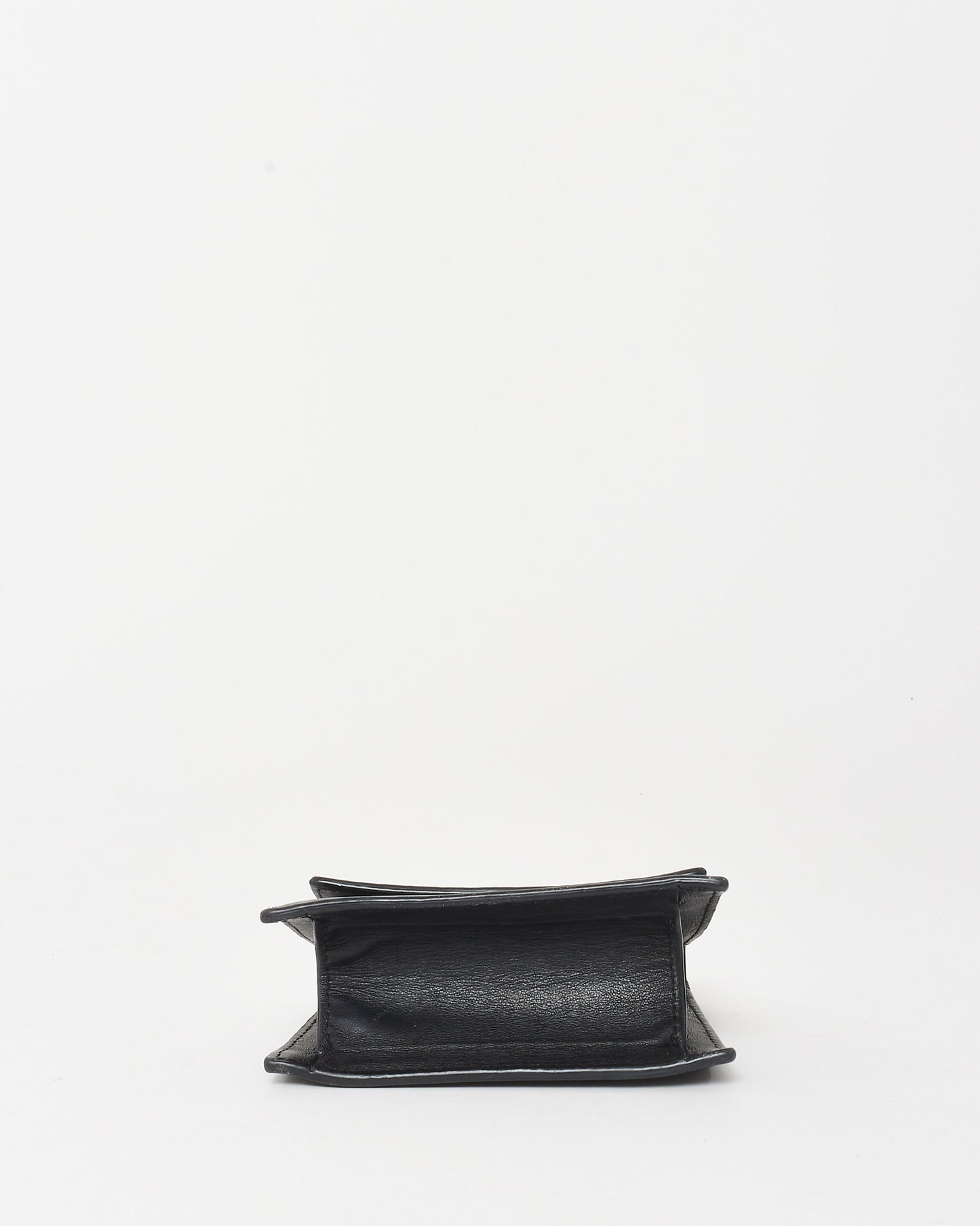 Jacquemus Black Leather Mini Le Piccolo Chain Crossbody Bag