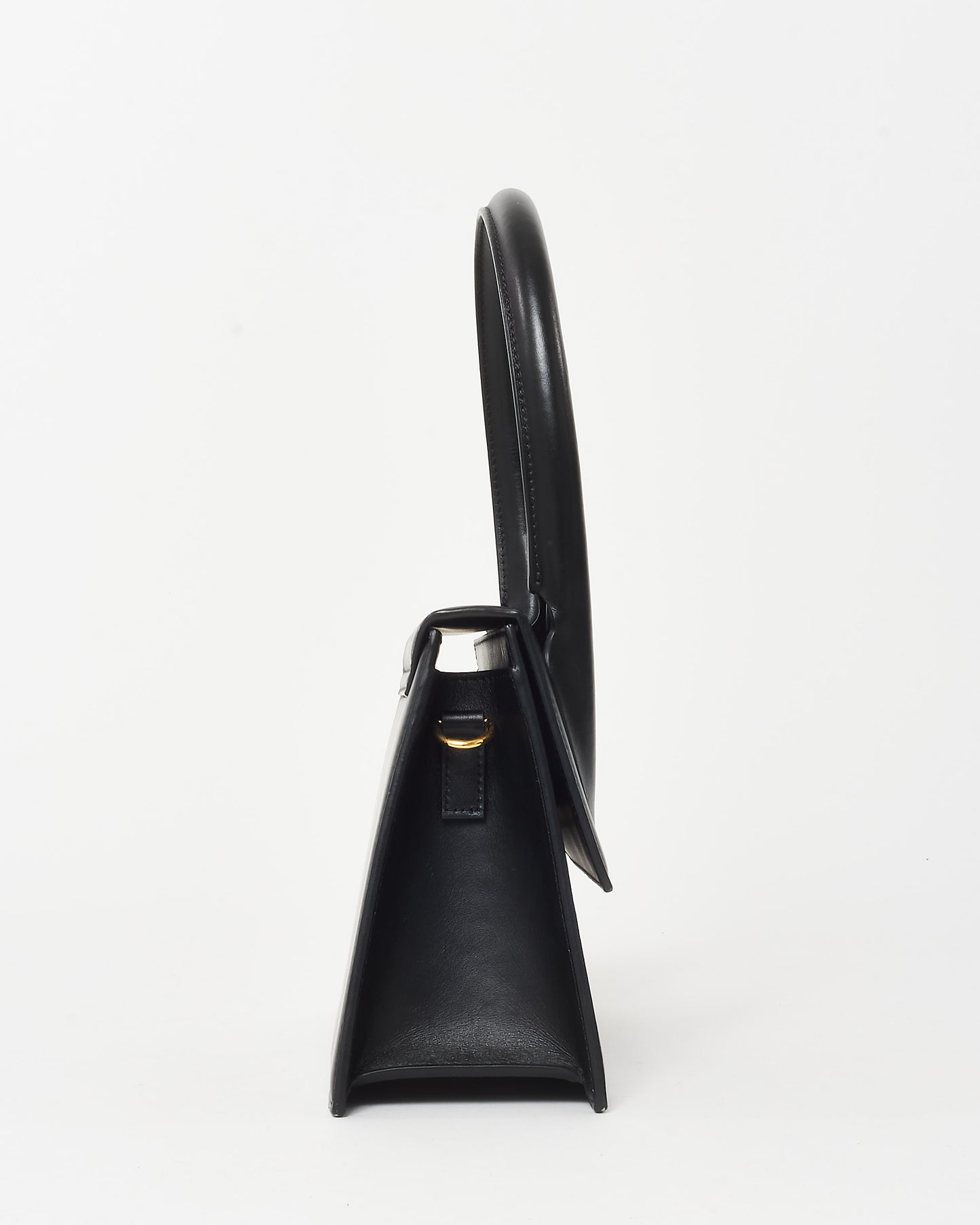 Jacquemus Black Leather "Le Grand Chiquito" Bag w/ Strap