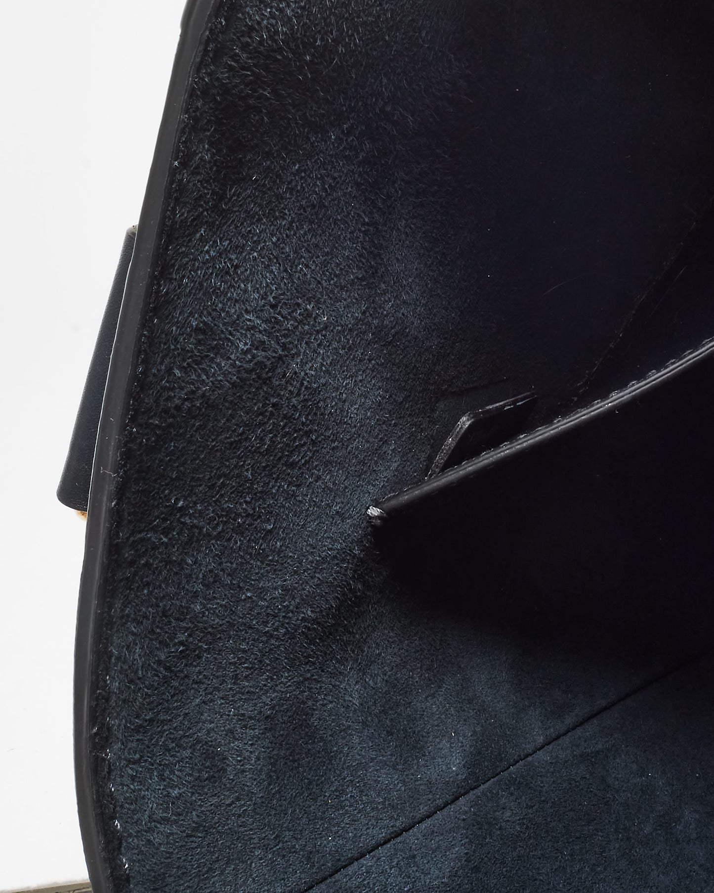 Dior Navy Leather Small Studded Dioravenue Bucket Bag w/ Strap