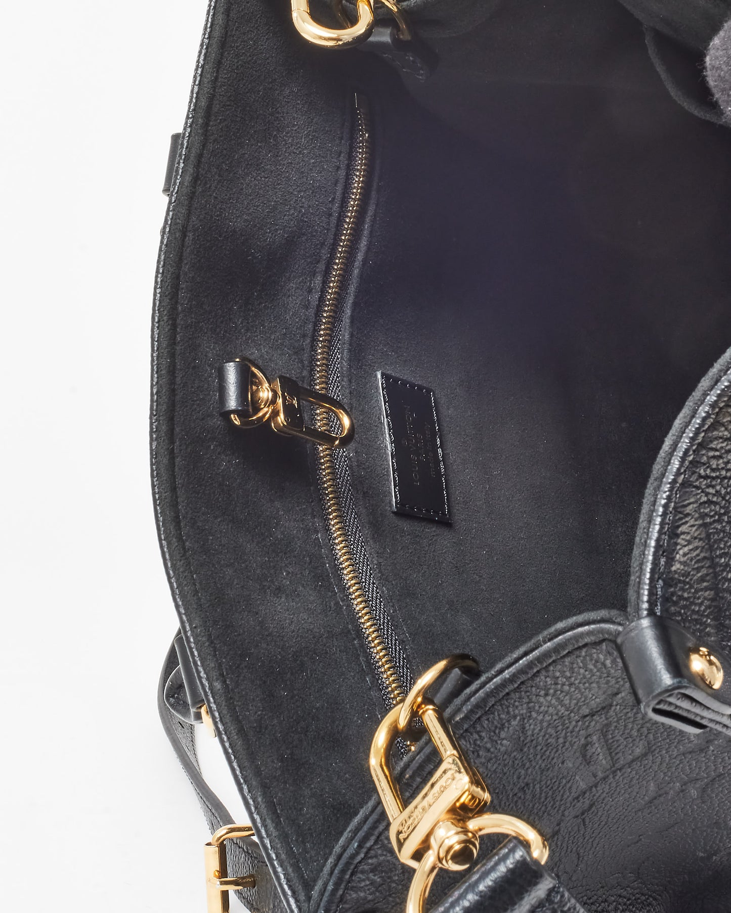 Louis Vuitton Black Monogram Empreinte Leather OnTheGo PM Bag