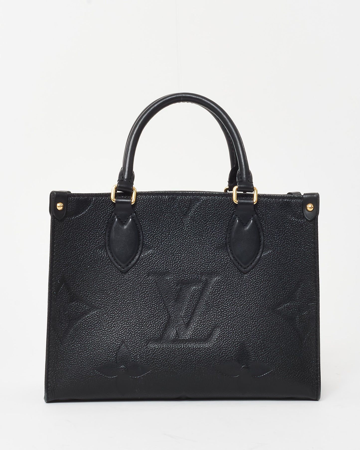 Louis Vuitton Black Monogram Empreinte Leather OnTheGo PM Bag