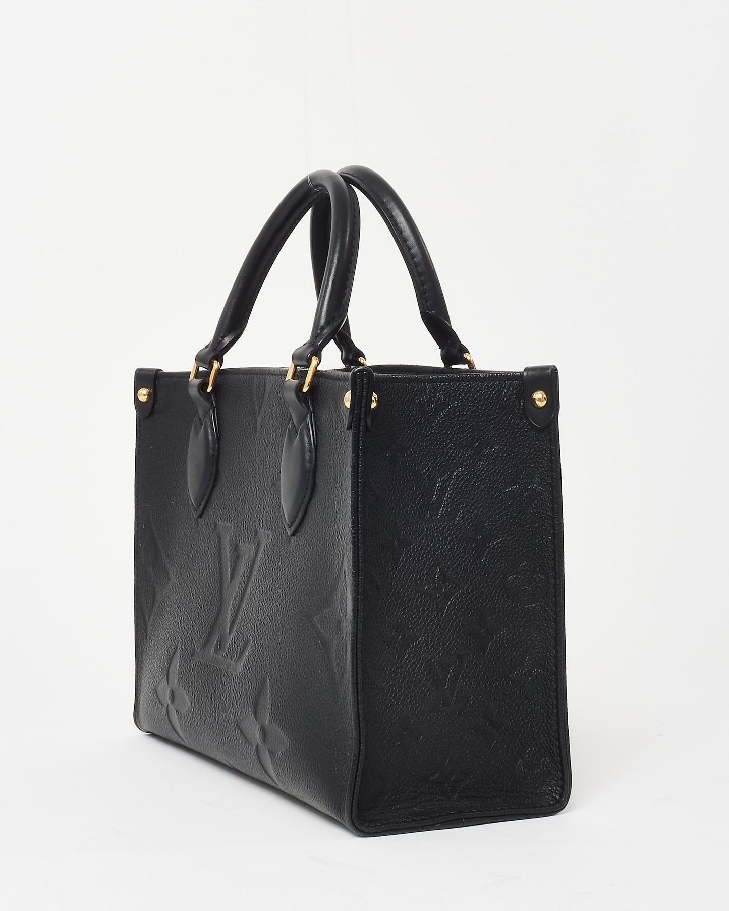 Louis Vuitton Black Monogram Empreinte Leather OnTheGo PM Bag