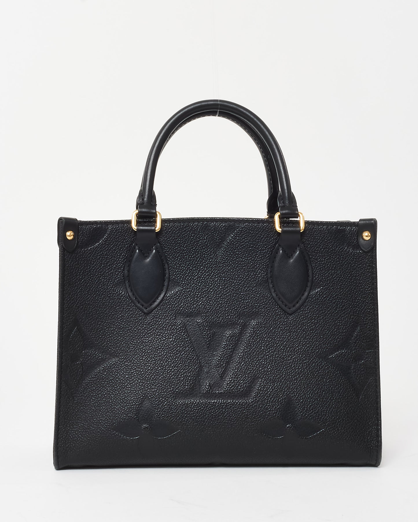 Louis Vuitton Black Monogram Empreinte Leather OnTheGo PM Bag