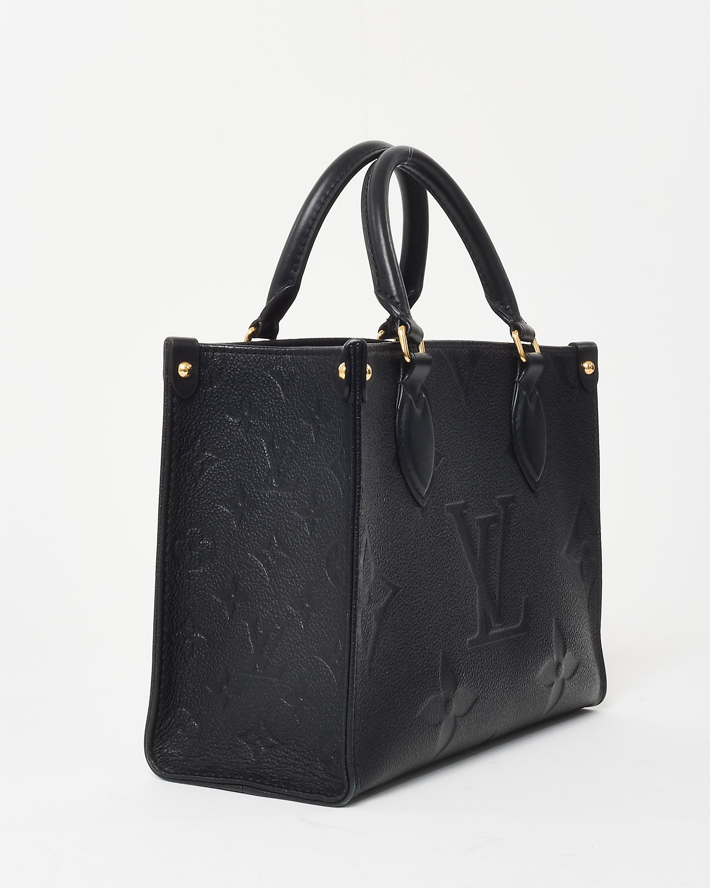 Louis Vuitton Black Monogram Empreinte Leather OnTheGo PM Bag