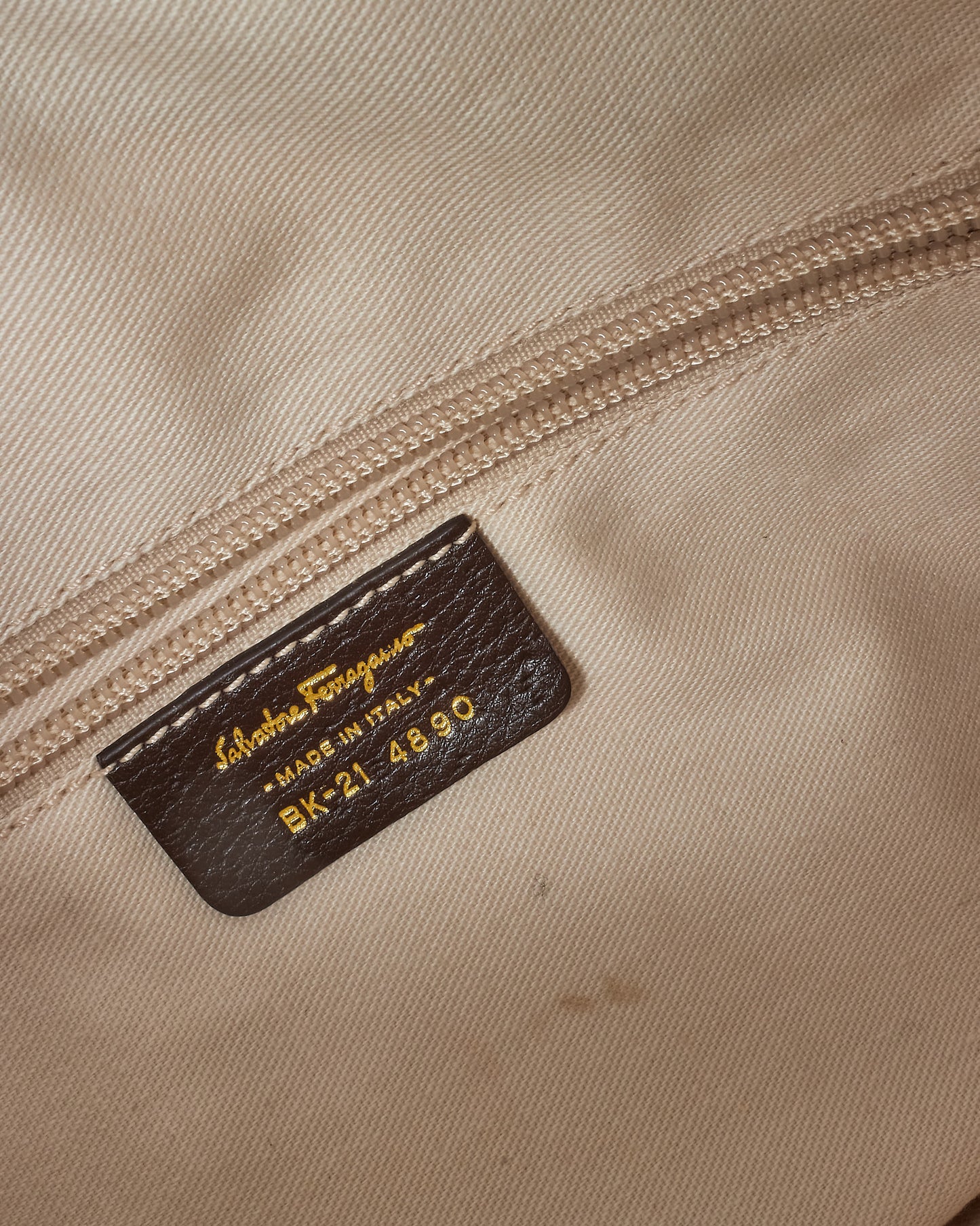 Salvatore Ferragamo Brown Cow Print Pony Hair Shoulder Bag