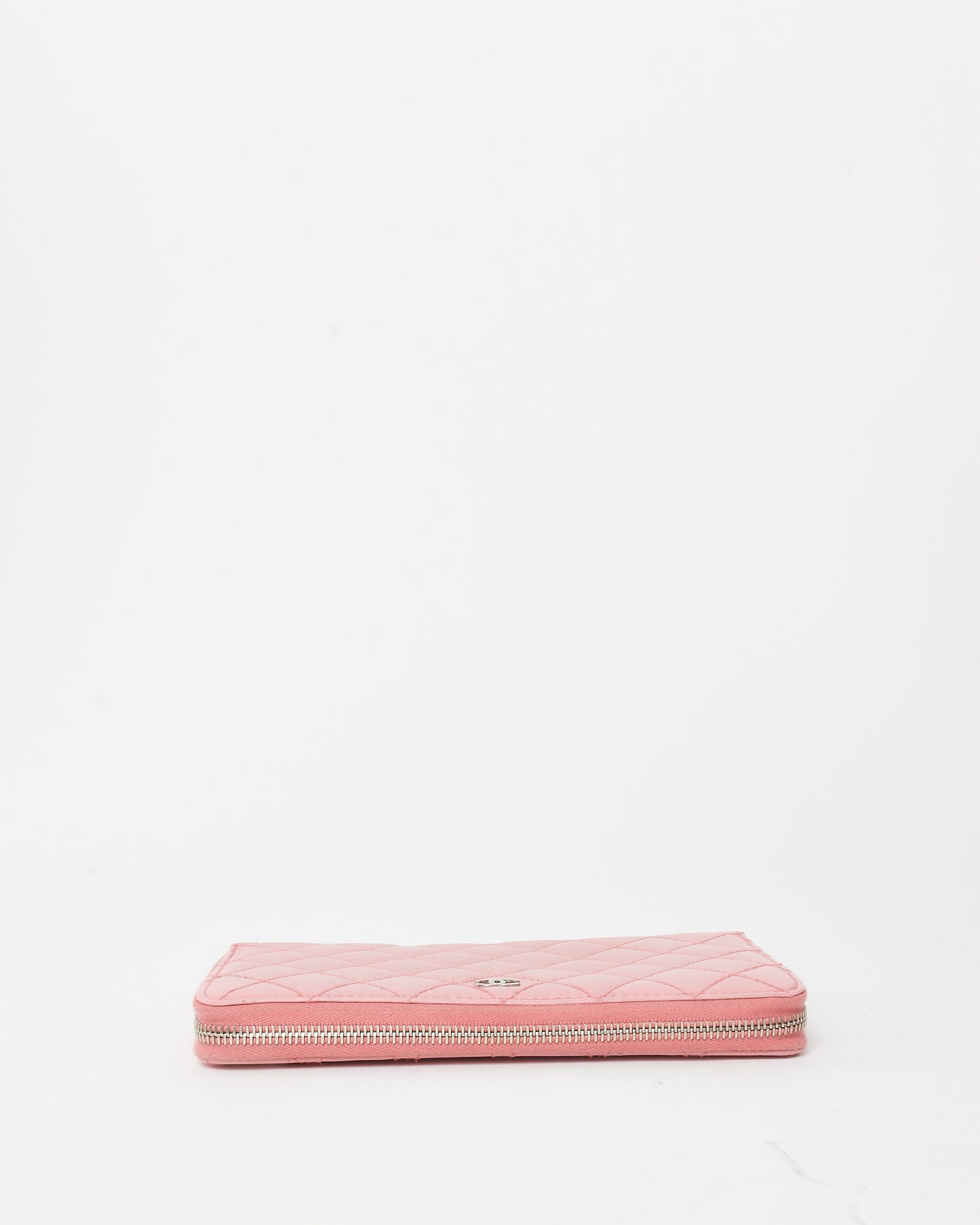 Chanel Pink Lambskin Leather Passport Zippy Wallet SHW