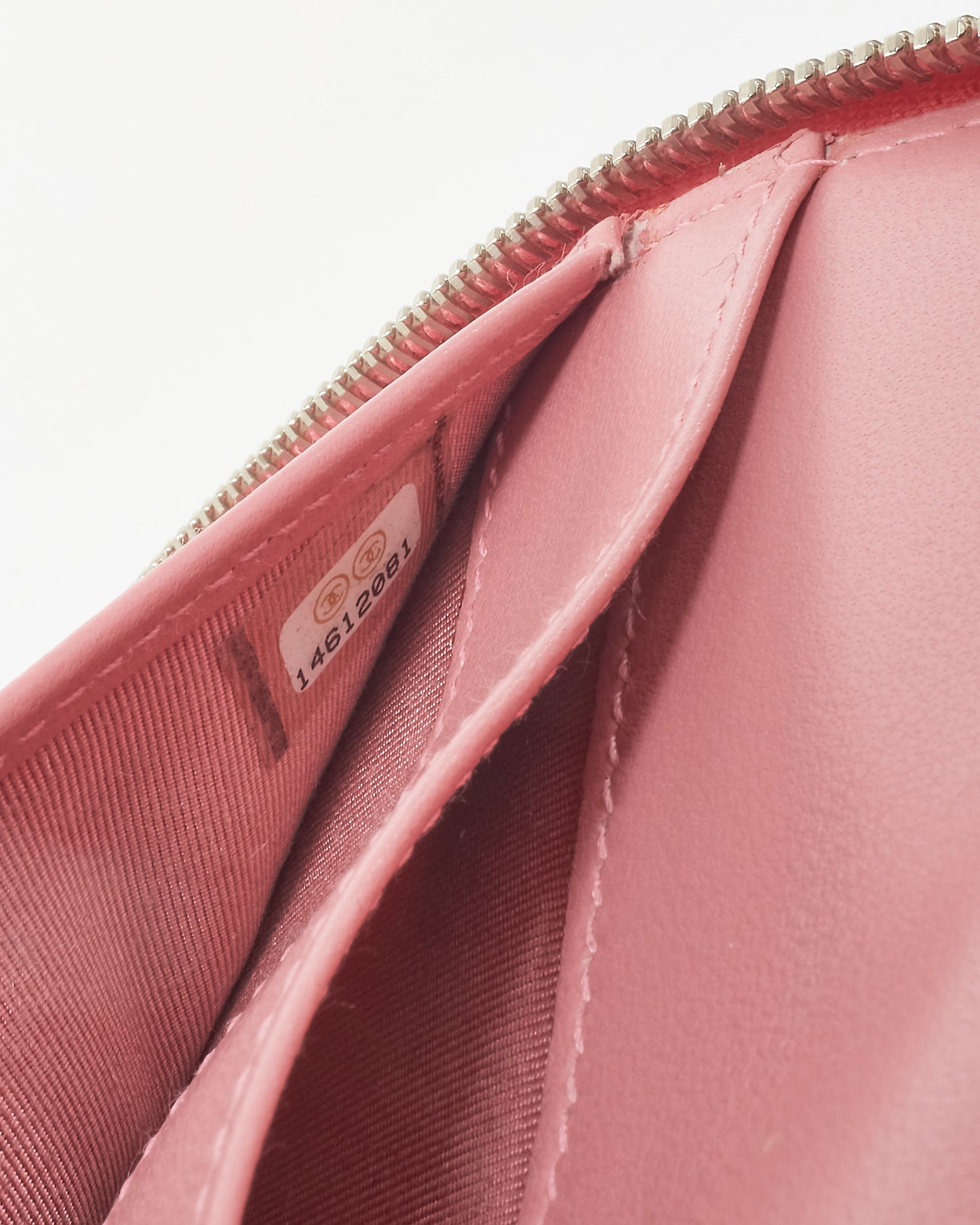 Chanel Pink Lambskin Leather Passport Zippy Wallet SHW