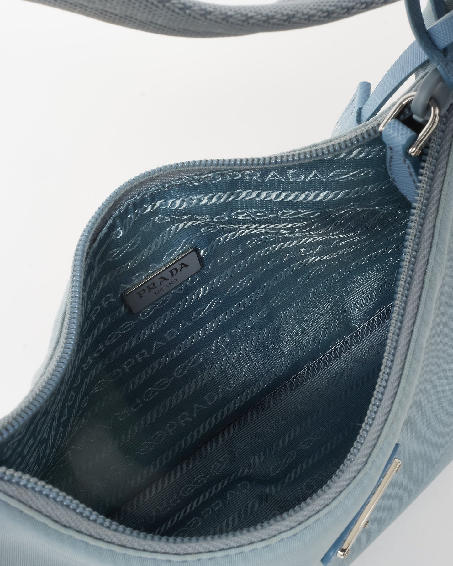Prada Astral Blue Nylon Re-Nylon Re-Edition 2000 Mini Bag