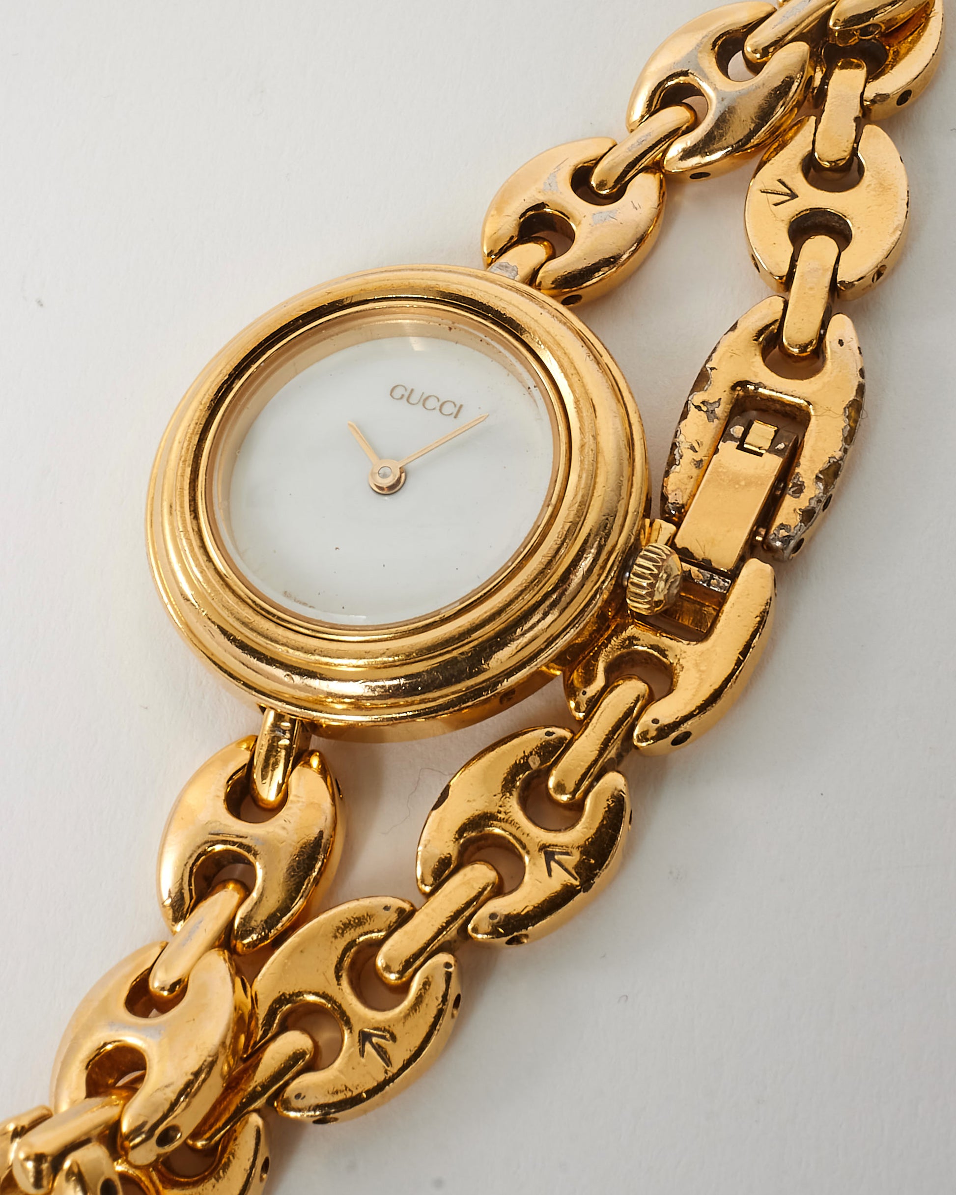 Buy Gucci Vintage Gold Plated 26mm Interchangeable Bezel Watch