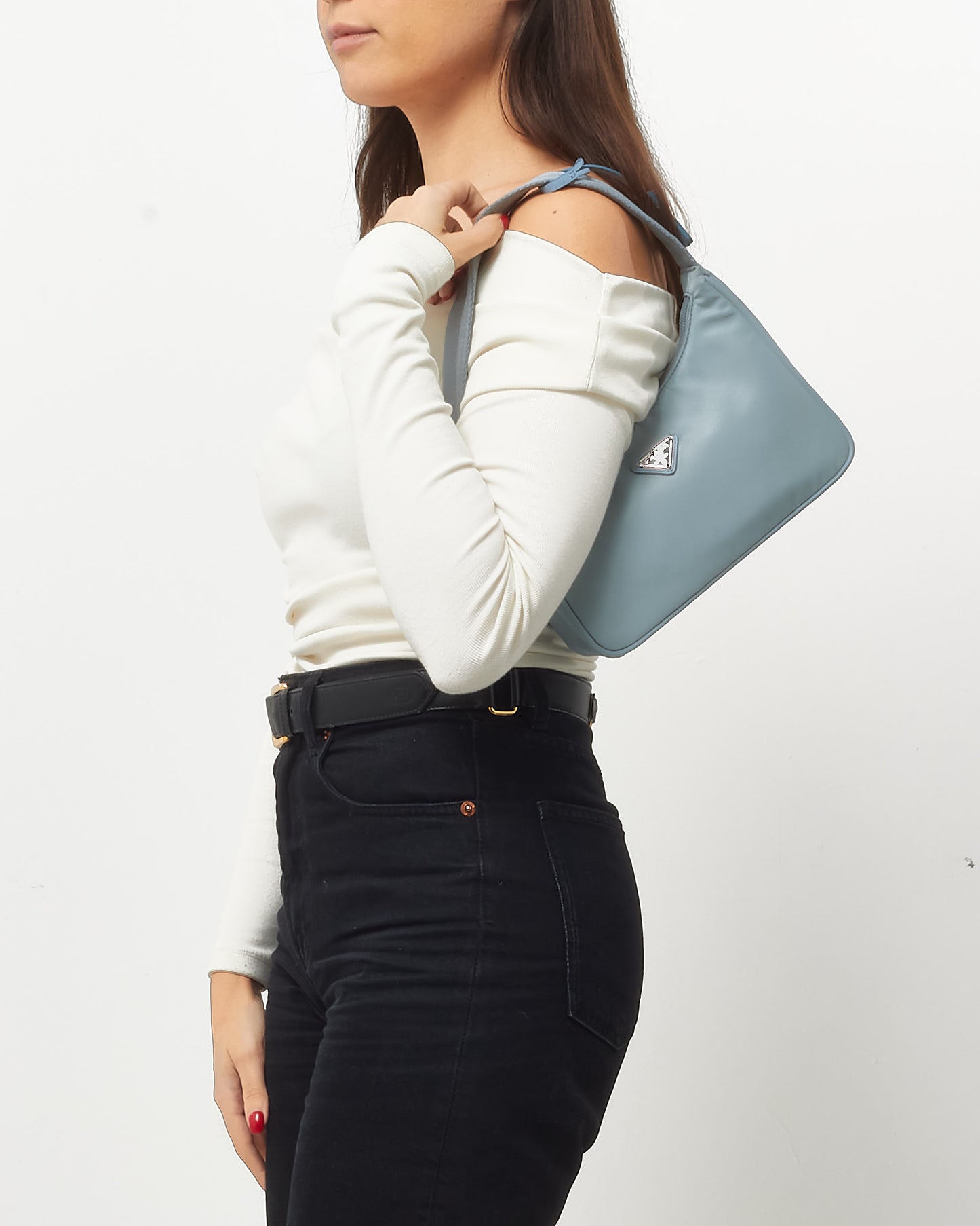 Prada Astral Blue Nylon Re-Nylon Re-Edition 2000 Mini Bag