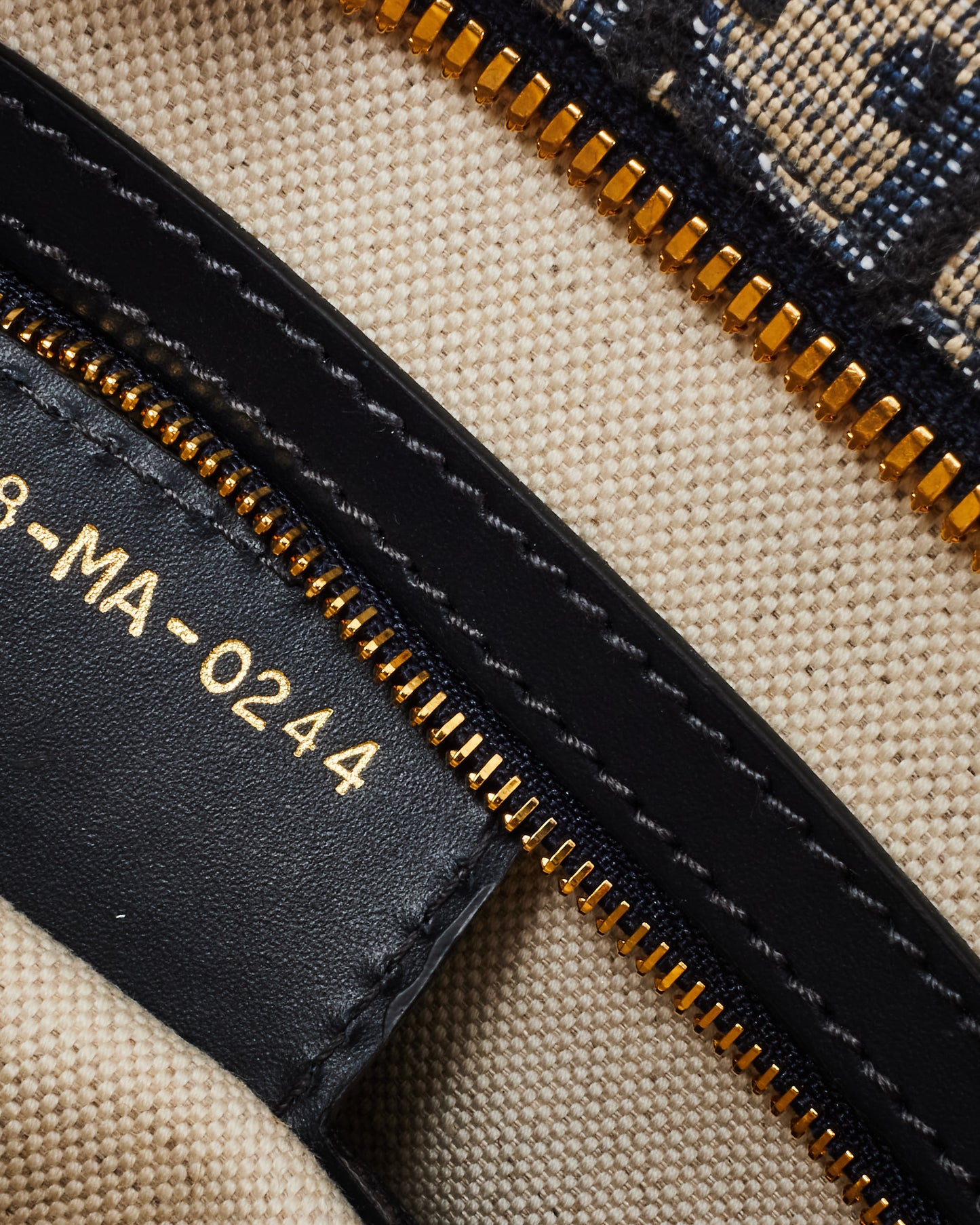 Dior Navy Oblique Monogram Jacquard Canvas Medium D-Vibe Bowling Bag w/ Strap