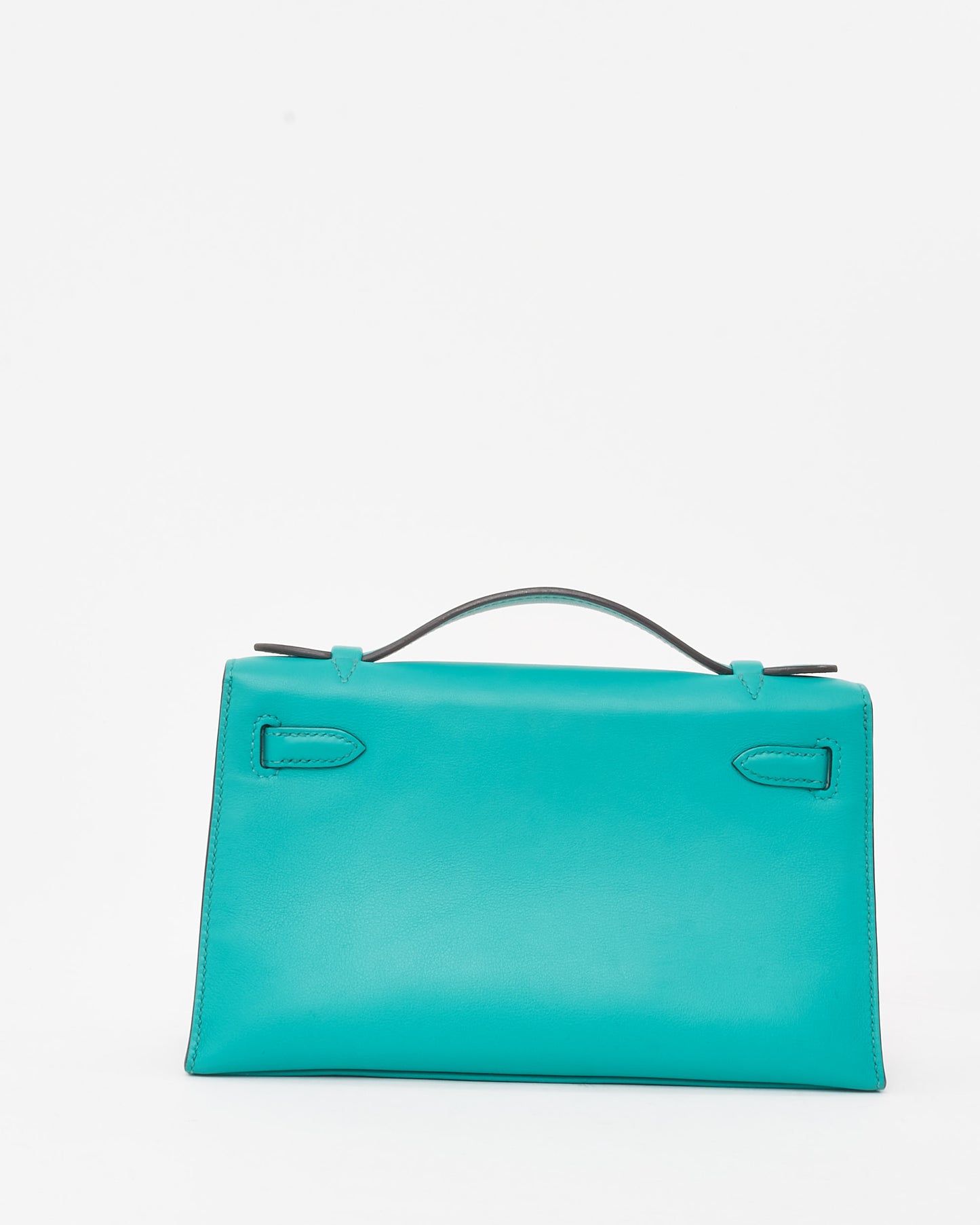 Hermès Blue Paon Swift Leather Kelly Pochette GHW