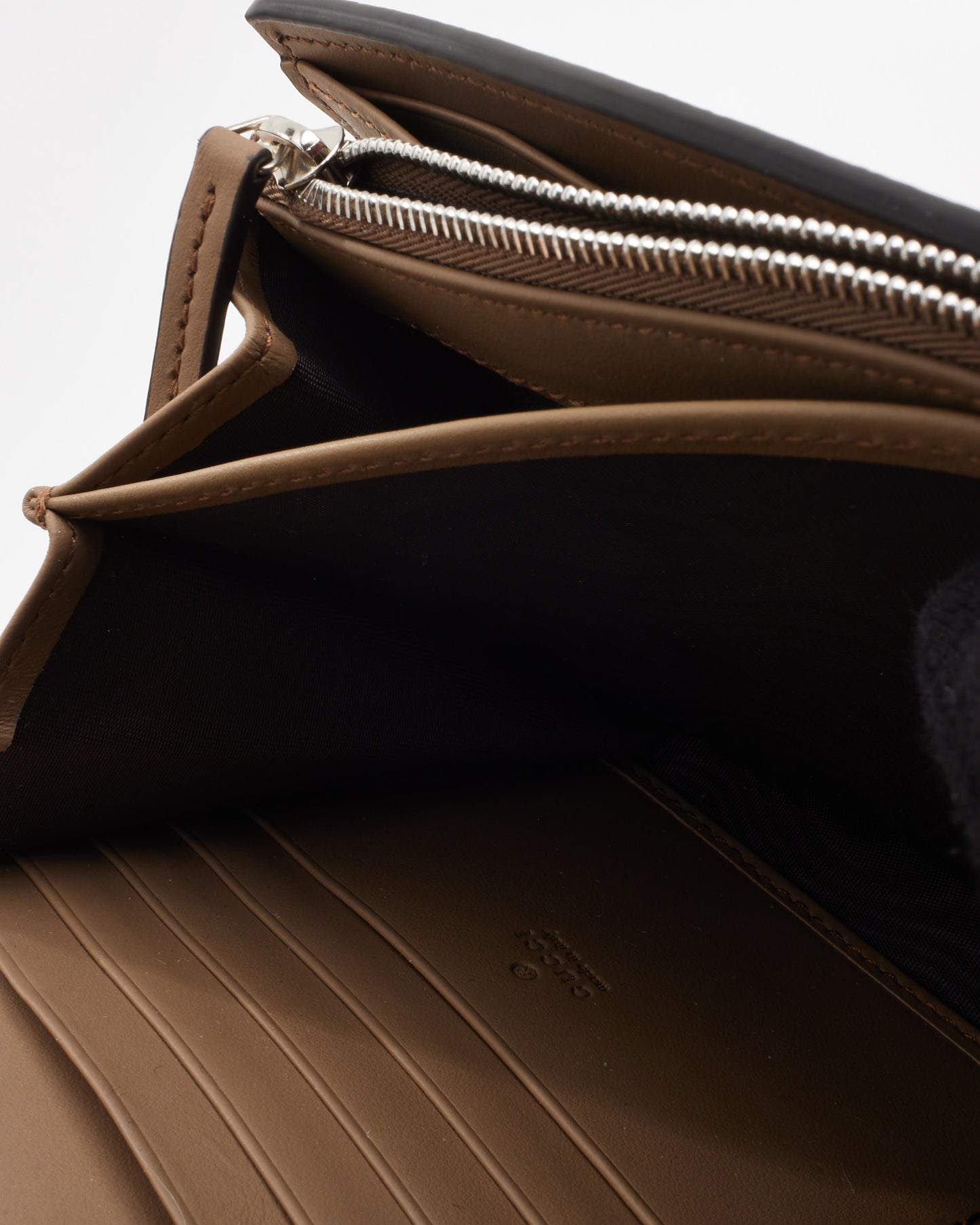 Gucci Beige & Ebony Monogram GG Supreme Canvas Dionysus WOC Crossbody Bag