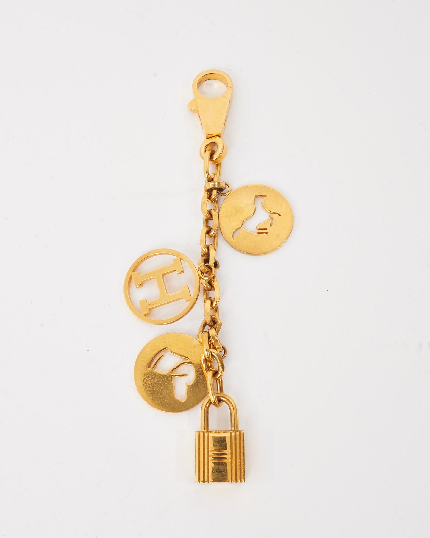 Hermès Gold Metal Olga 4 Amulet Bag Charm