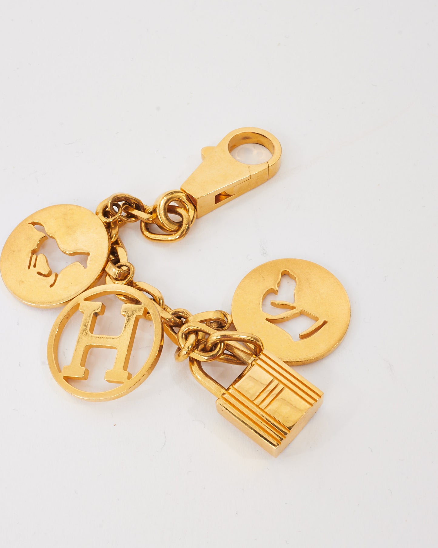 Hermès Gold Metal Olga 4 Amulet Bag Charm