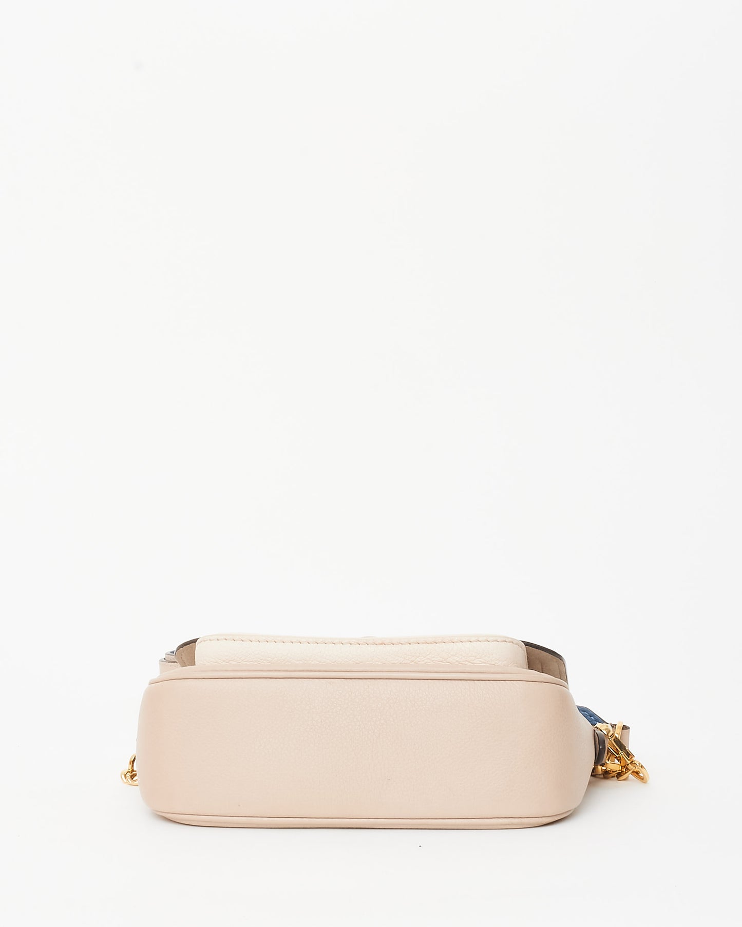 Louis Vuitton Greige Grained Leather Lockme Tender Crossbody Bag