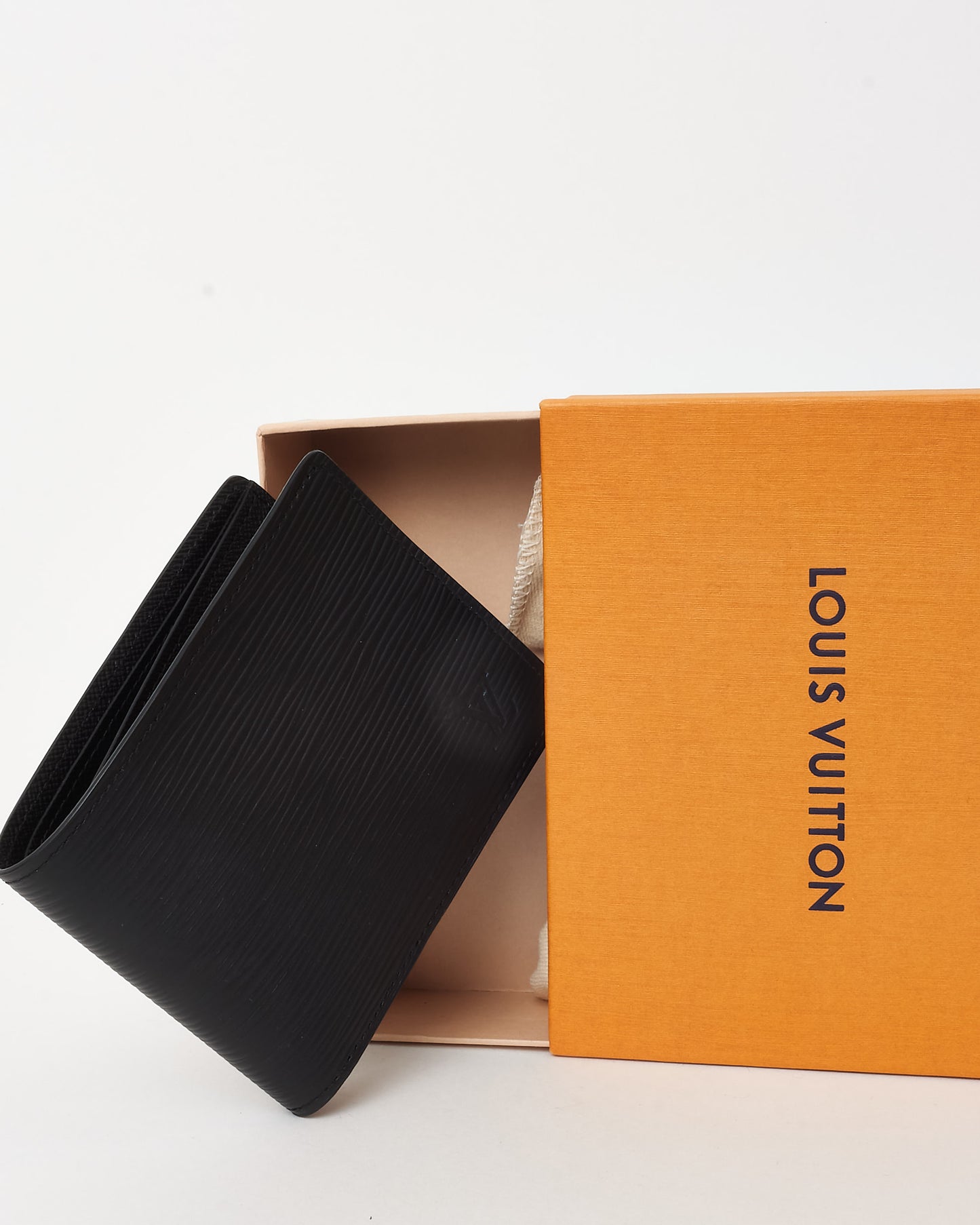 Louis Vuitton Black Epi Leather Bi-Fold Wallet