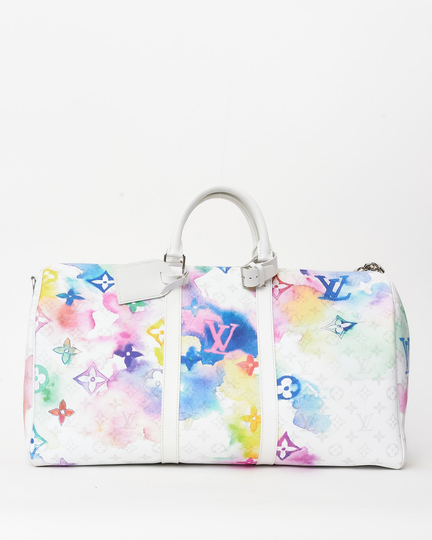 Louis Vuitton Monogram Watercolor Coated Canvas Keepall 50 Bandoulière