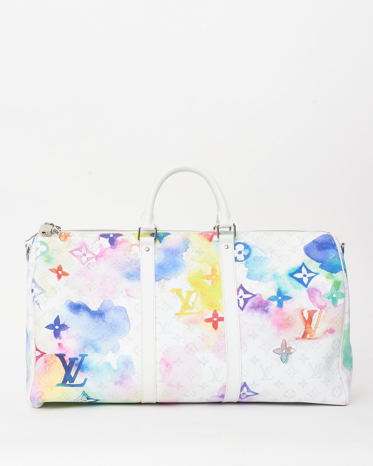 Louis Vuitton Monogram Watercolor Coated Canvas Keepall 50 Bandoulière