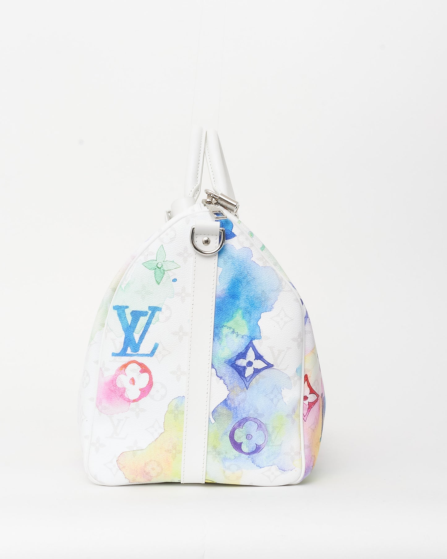 Louis Vuitton Monogram Watercolor Coated Canvas Keepall 50 Bandoulière