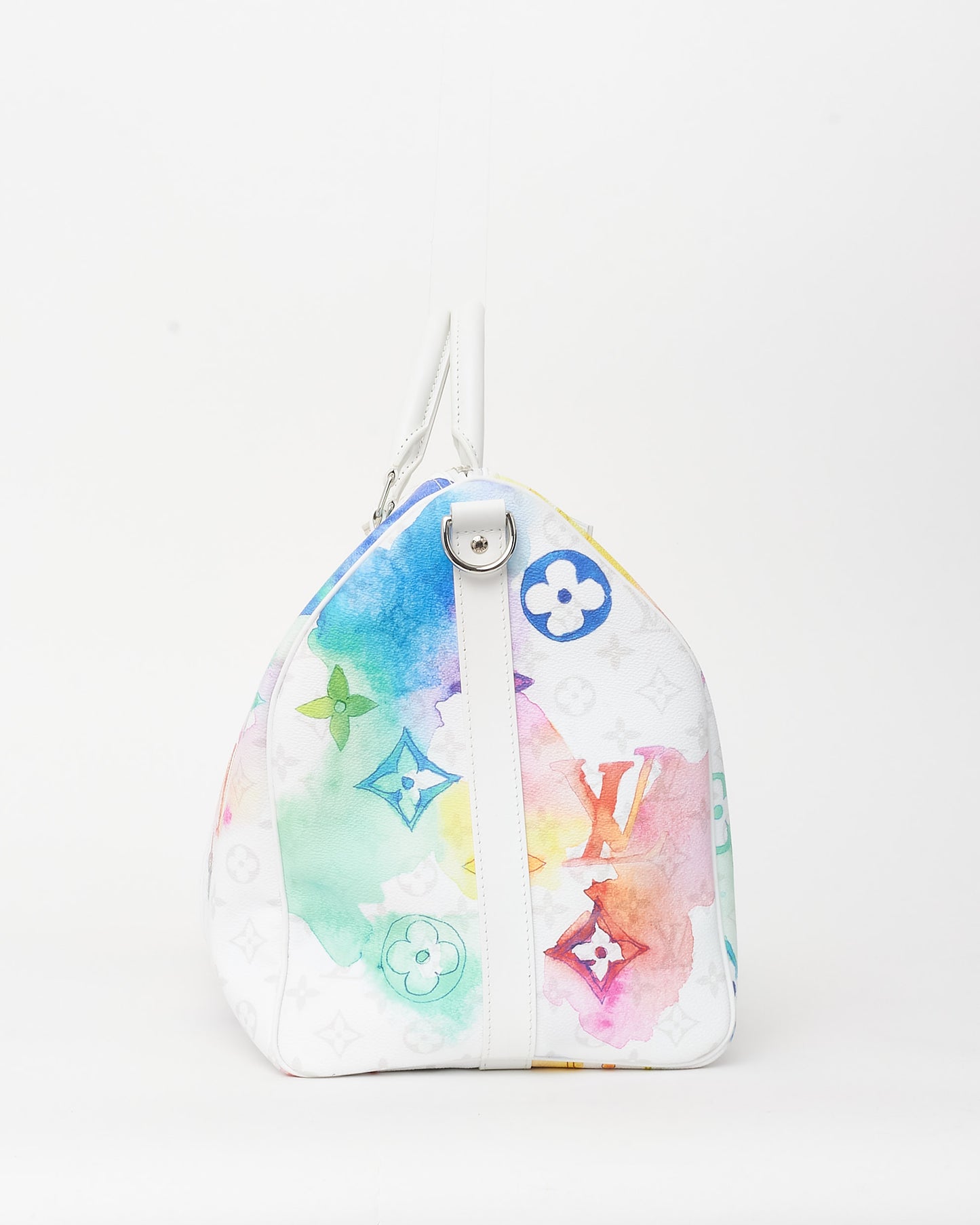 Louis Vuitton Monogram Watercolor Coated Canvas Keepall 50 Bandoulière