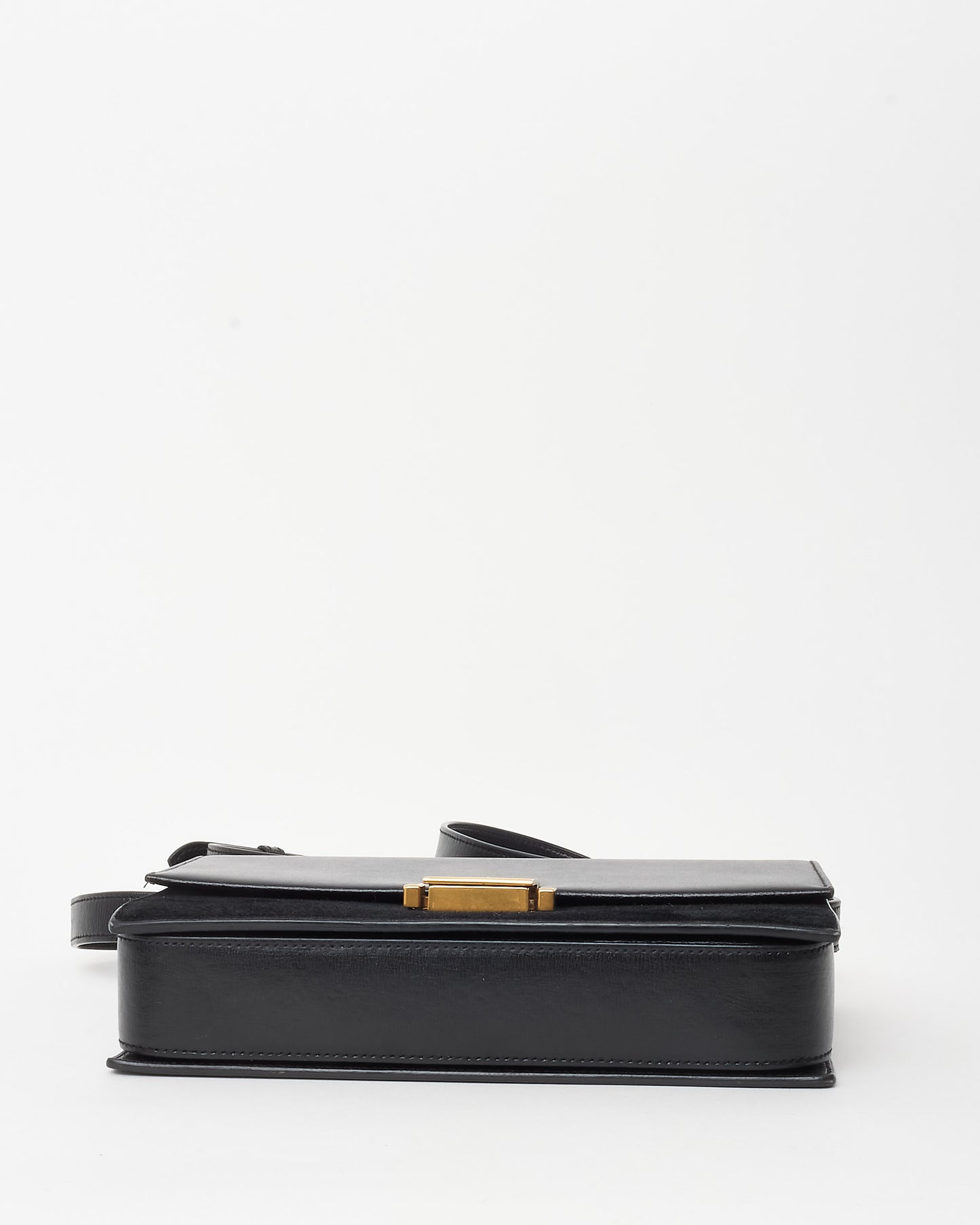 Saint Laurent Black Leather & Suede Medium Bellechasse Crossbody Bag